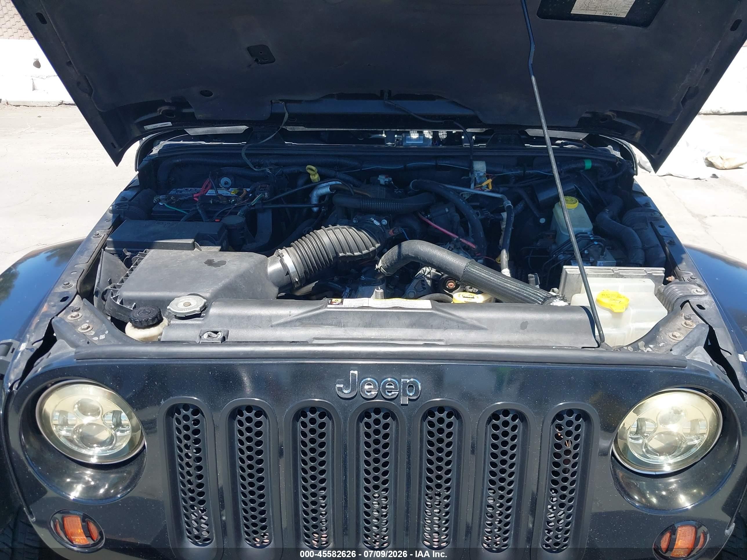 2007 Jeep Wrangler Unlimited Sahara Black vin: 1J4GA59167L196825