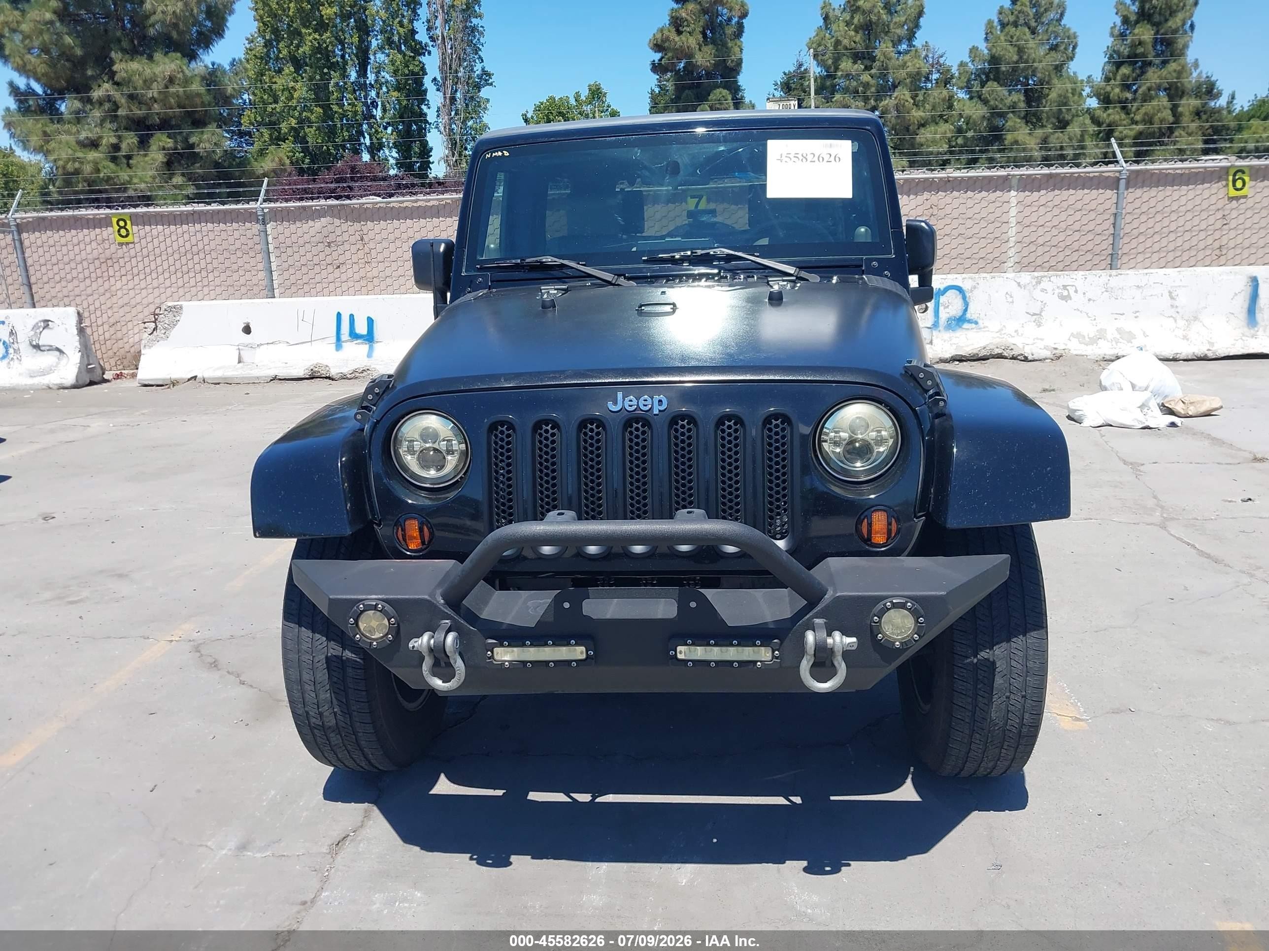 2007 Jeep Wrangler Unlimited Sahara Black vin: 1J4GA59167L196825