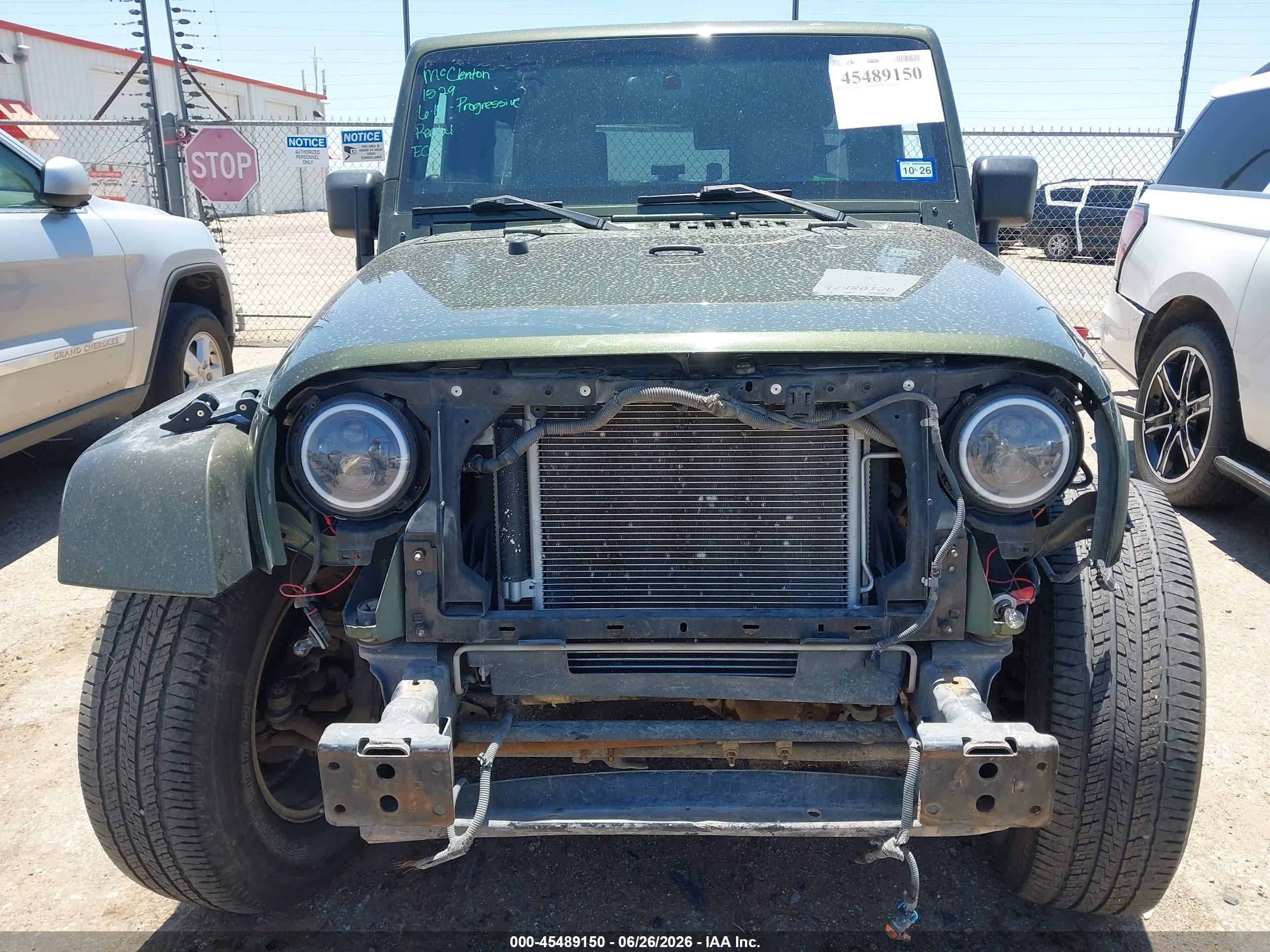 2008 Jeep Wrangler Unlimited Sahara Green vin: 1J4GA59168L623647