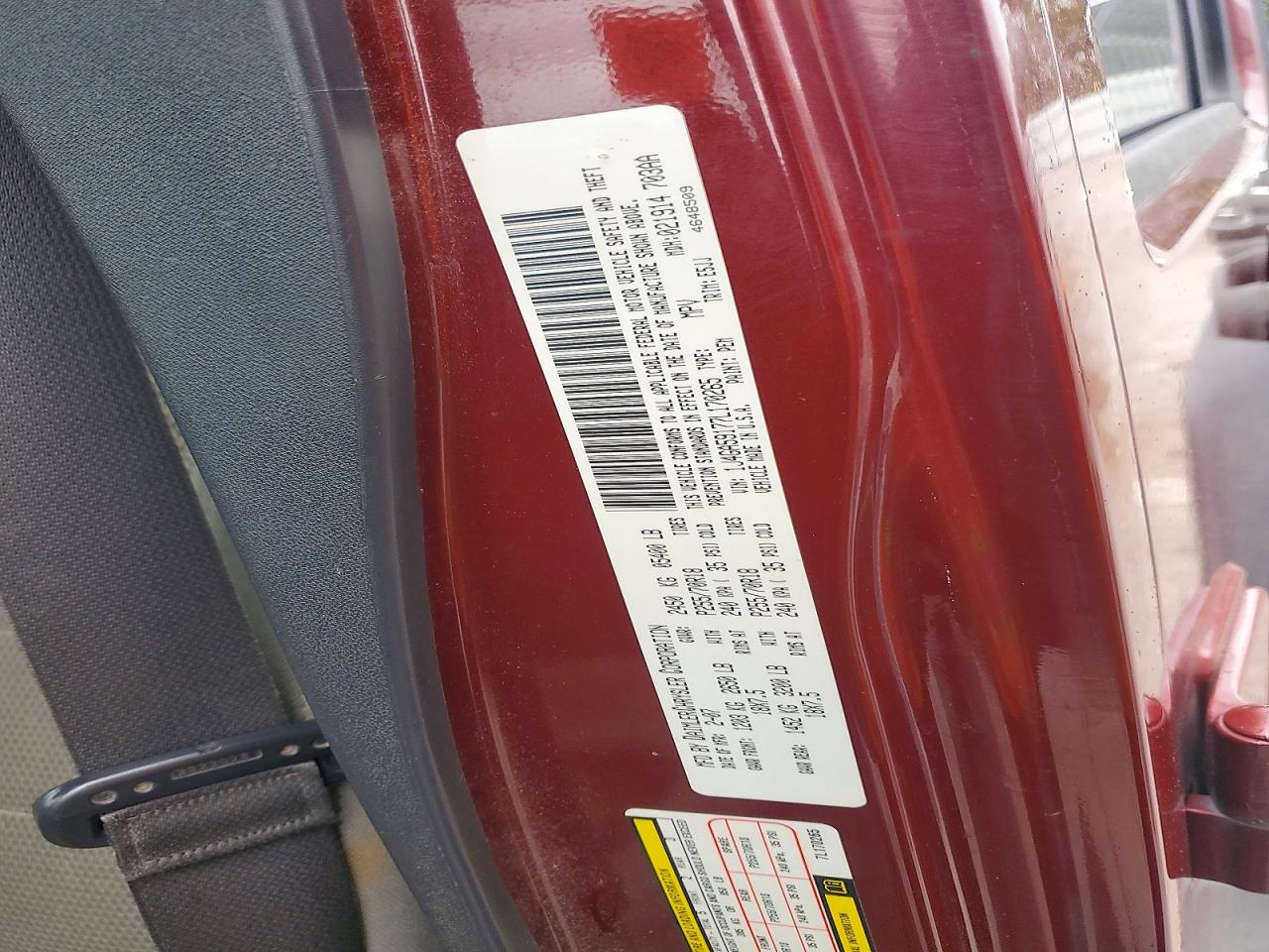 2007 Jeep Wrangler Sahara Burgundy vin: 1J4GA59177L170265