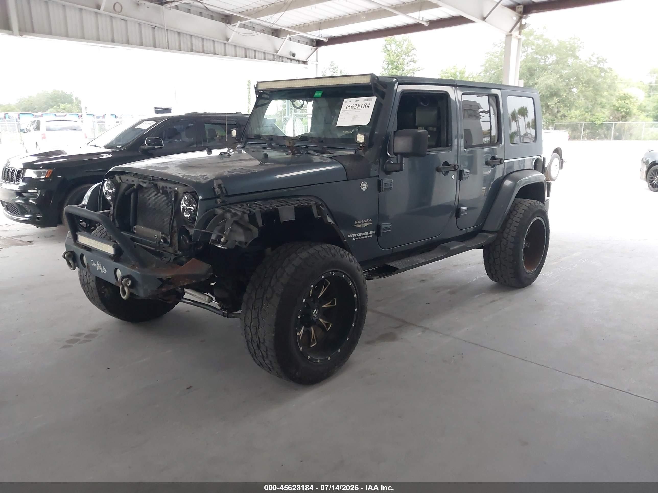 2007 Jeep Wrangler Unlimited Sahara Blue vin: 1J4GA59177L190757