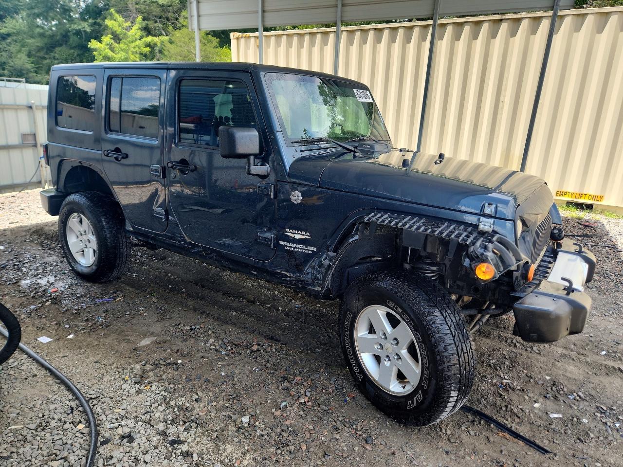 2008 Jeep Wrangler Unlimited Sahara Blue vin: 1J4GA59178L521516