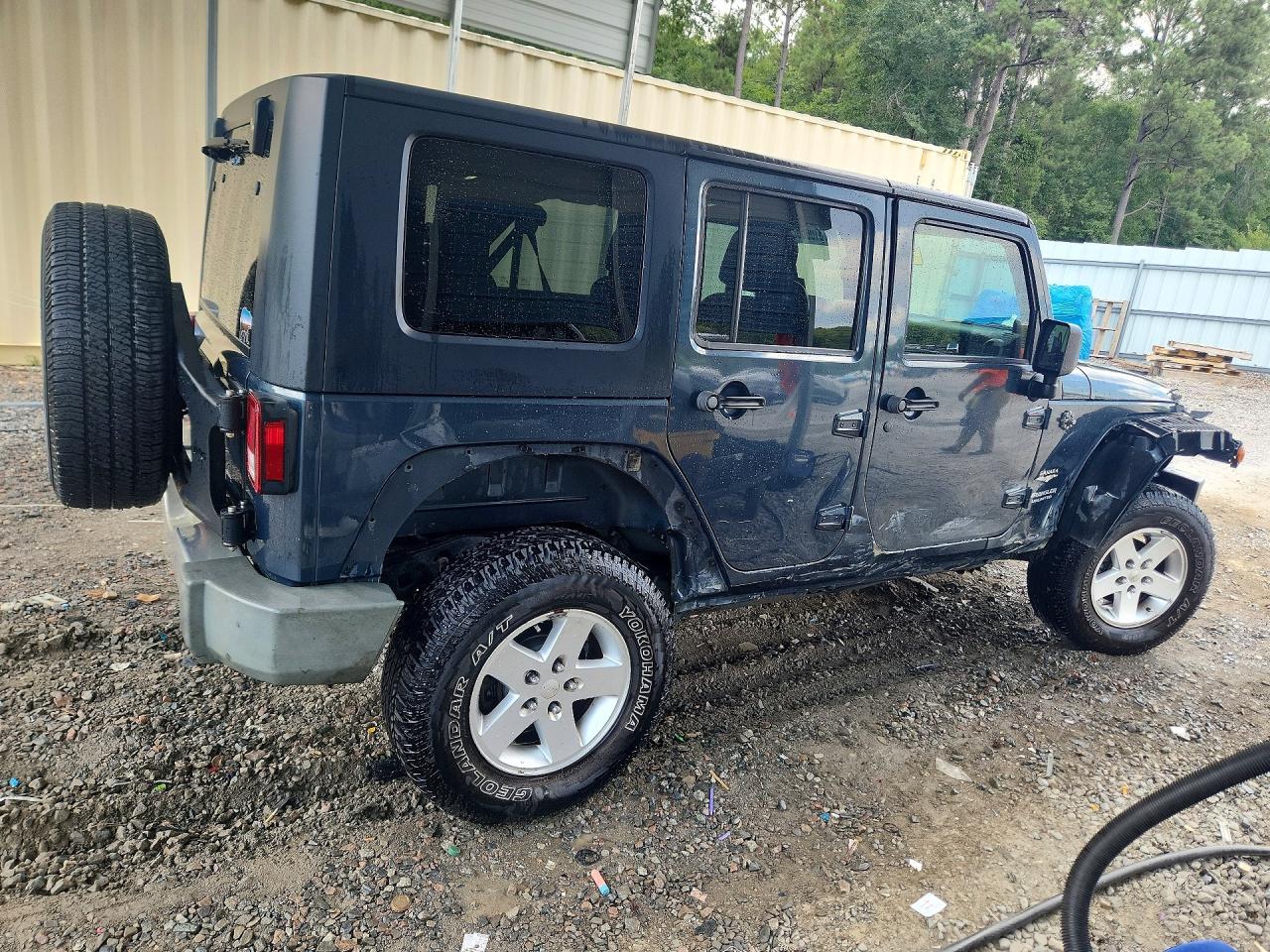 2008 Jeep Wrangler Unlimited Sahara Blue vin: 1J4GA59178L521516