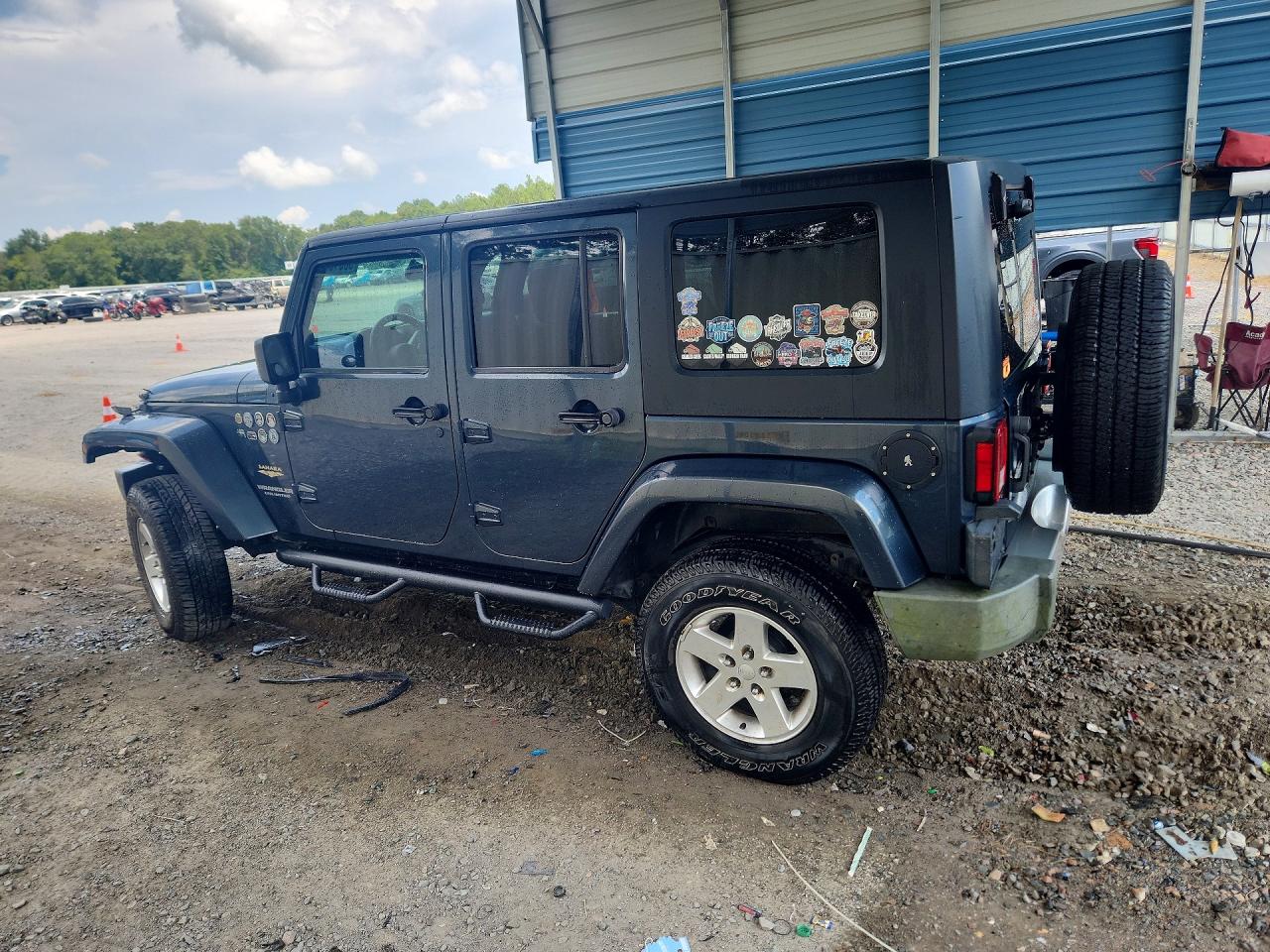 2008 Jeep Wrangler Unlimited Sahara Blue vin: 1J4GA59178L521516