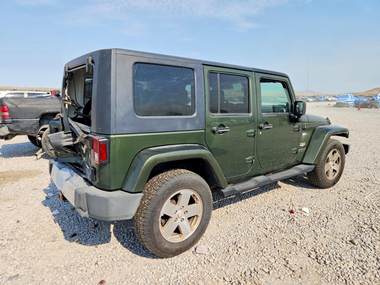 2008 Jeep Wrangler Unlimited Sahara Зеленый vin: 1J4GA59178L615878