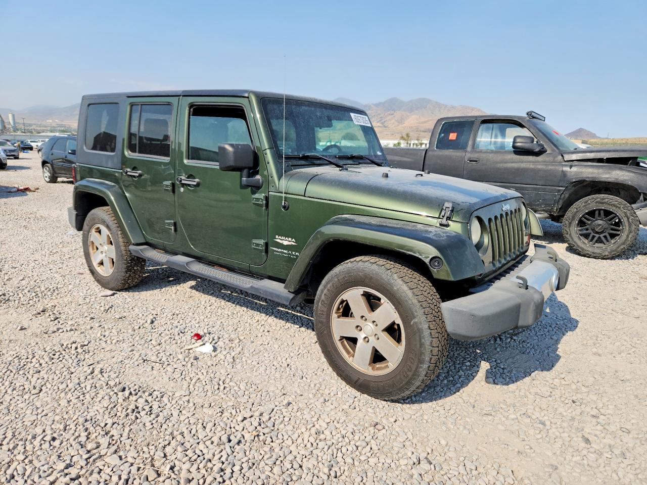 2008 Jeep Wrangler Unlimited Sahara Зеленый vin: 1J4GA59178L615878