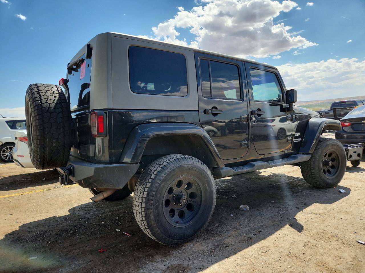 2009 Jeep Wrangler Unlimited Sahara Black vin: 1J4GA59189L741068