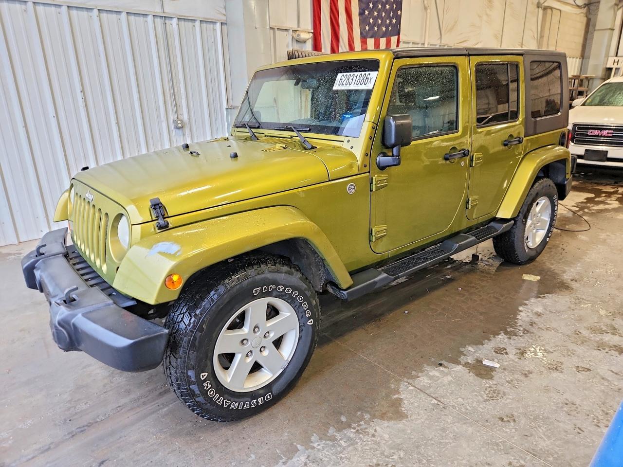 2008 Jeep Wrangler Unlimited Sahara Green vin: 1J4GA59198L604316