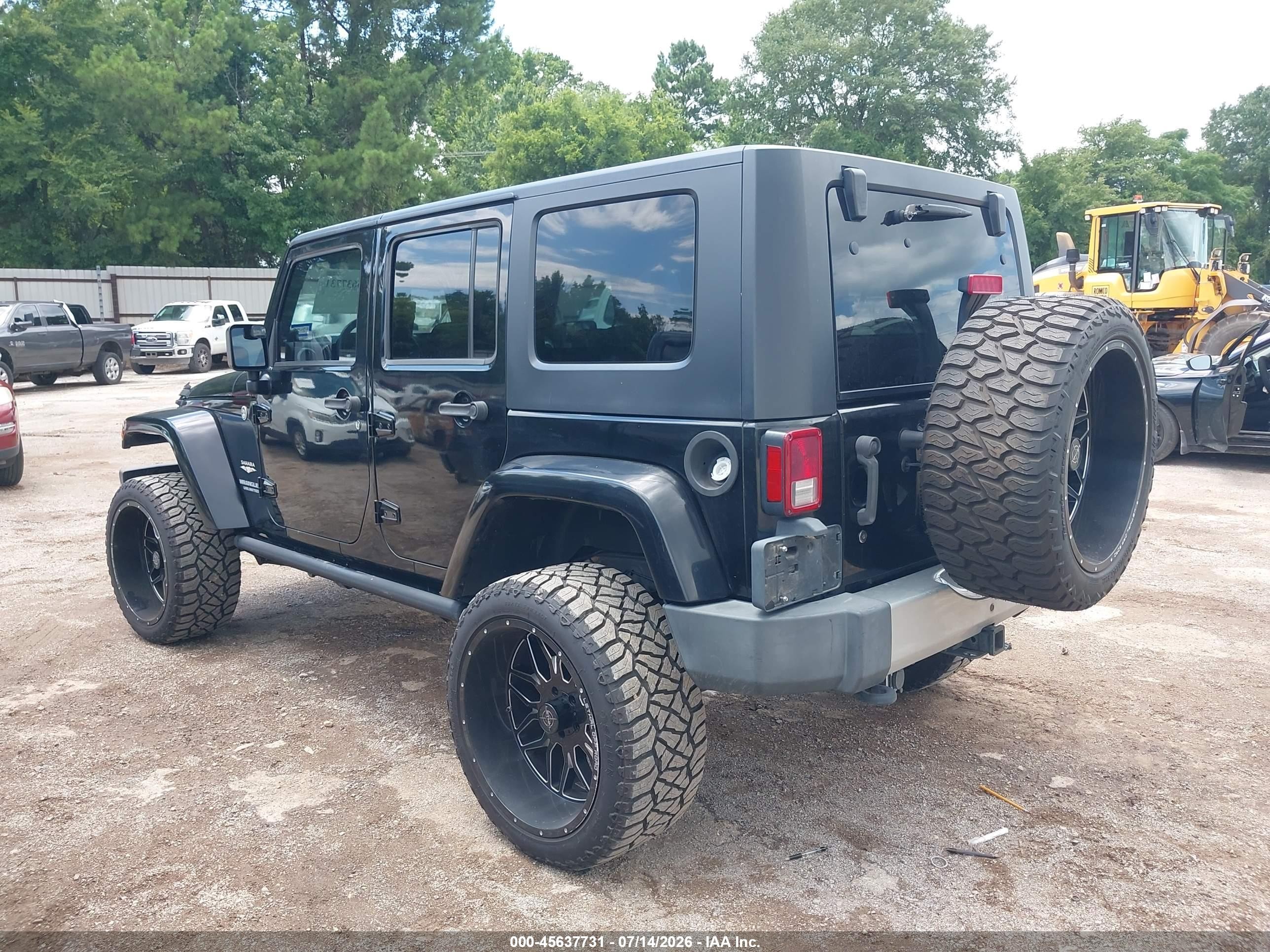 2009 Jeep Wrangler Unlimited Sahara Черный vin: 1J4GA59199L703817