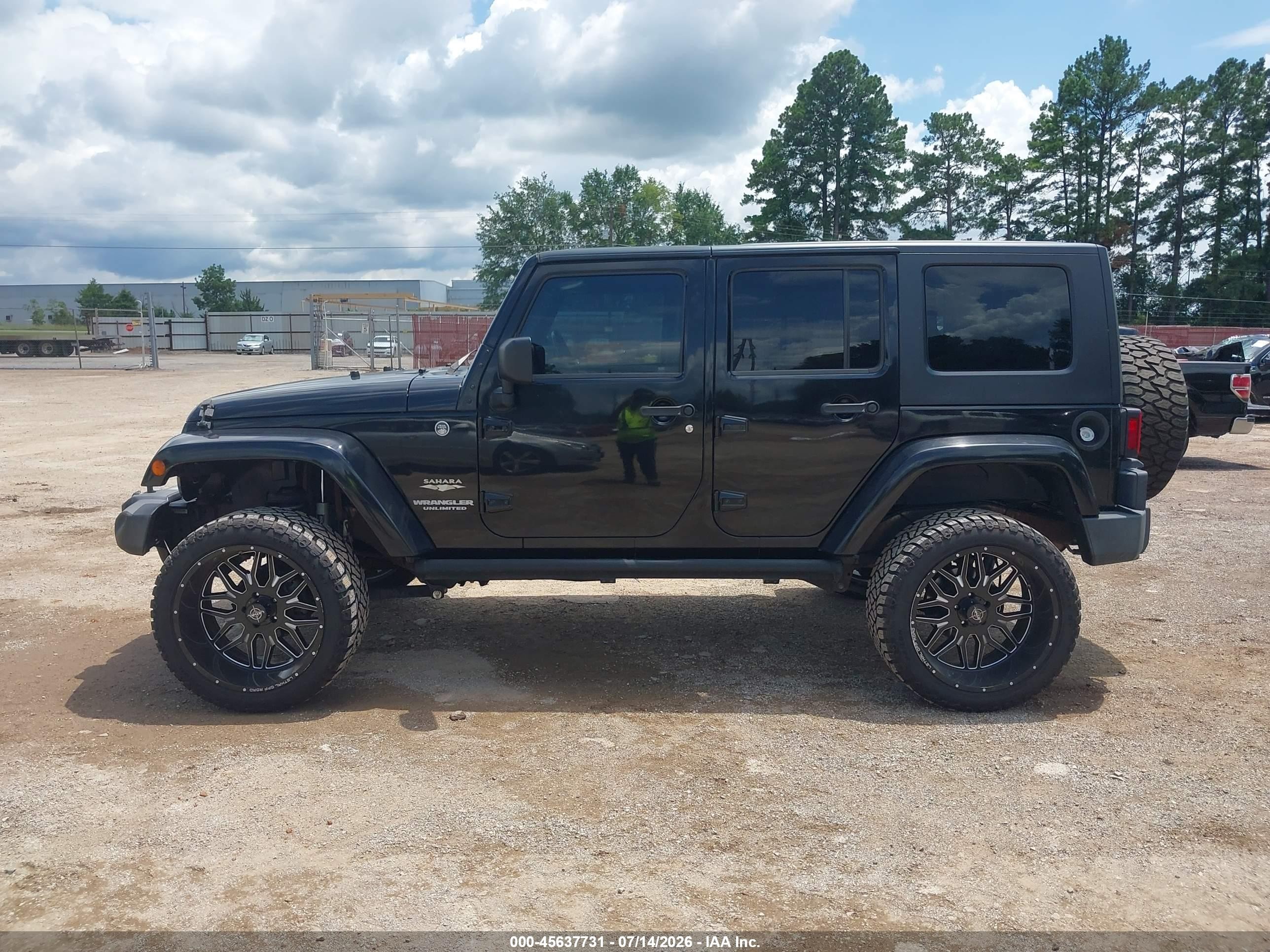 2009 Jeep Wrangler Unlimited Sahara Черный vin: 1J4GA59199L703817