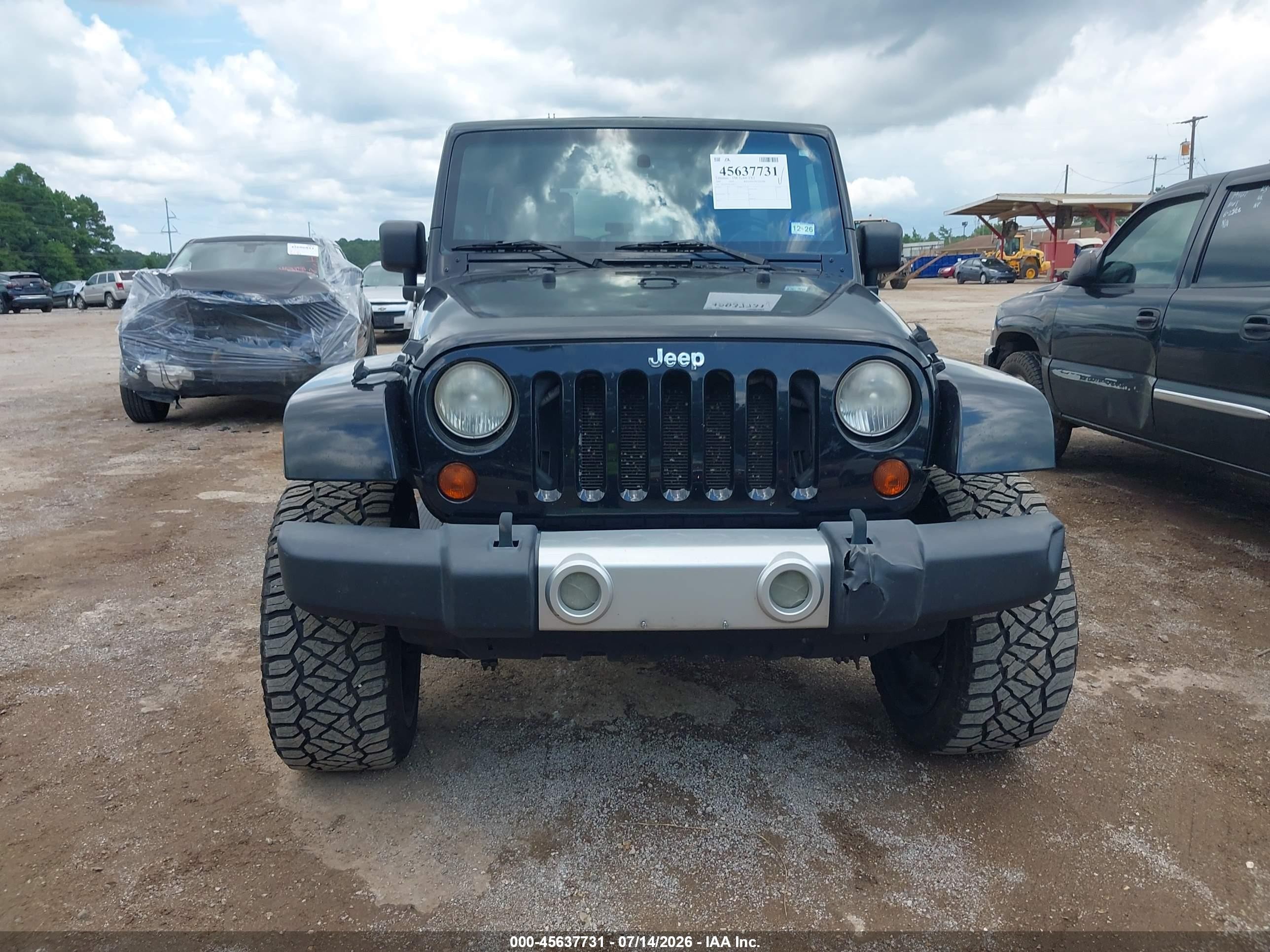 2009 Jeep Wrangler Unlimited Sahara Черный vin: 1J4GA59199L703817
