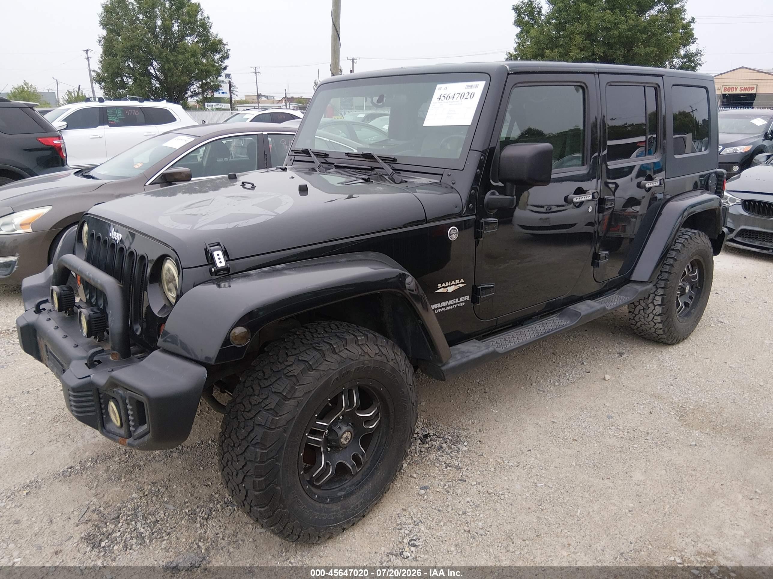 2009 Jeep Wrangler Unlimited Sahara Black vin: 1J4GA59199L749258