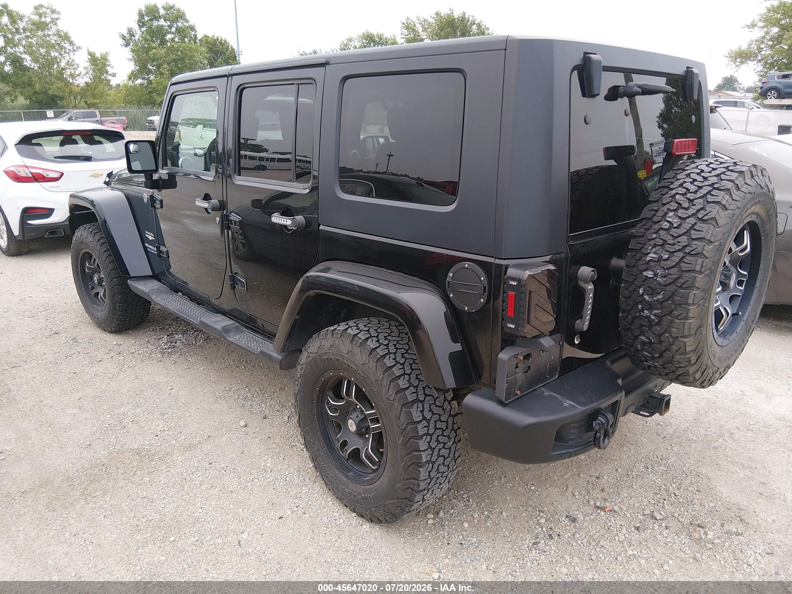 2009 Jeep Wrangler Unlimited Sahara Black vin: 1J4GA59199L749258