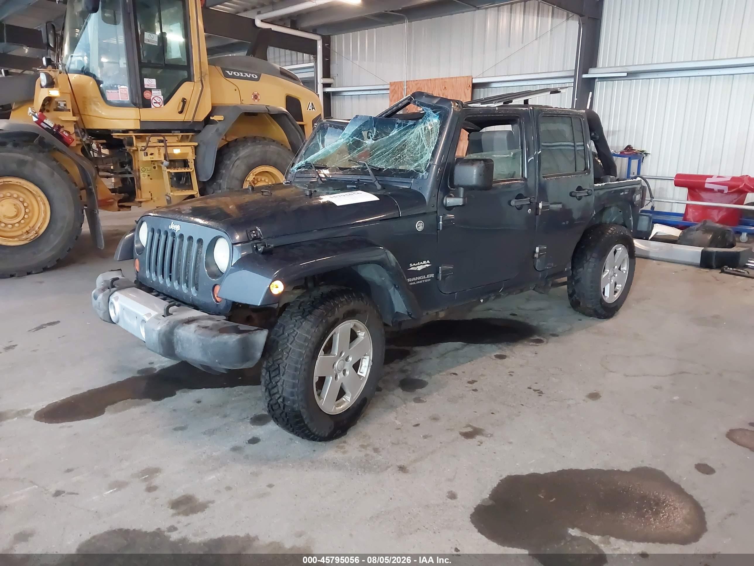 2008 Jeep Wrangler Unlimited Sahara Blue vin: 1J4GA591X8L502488