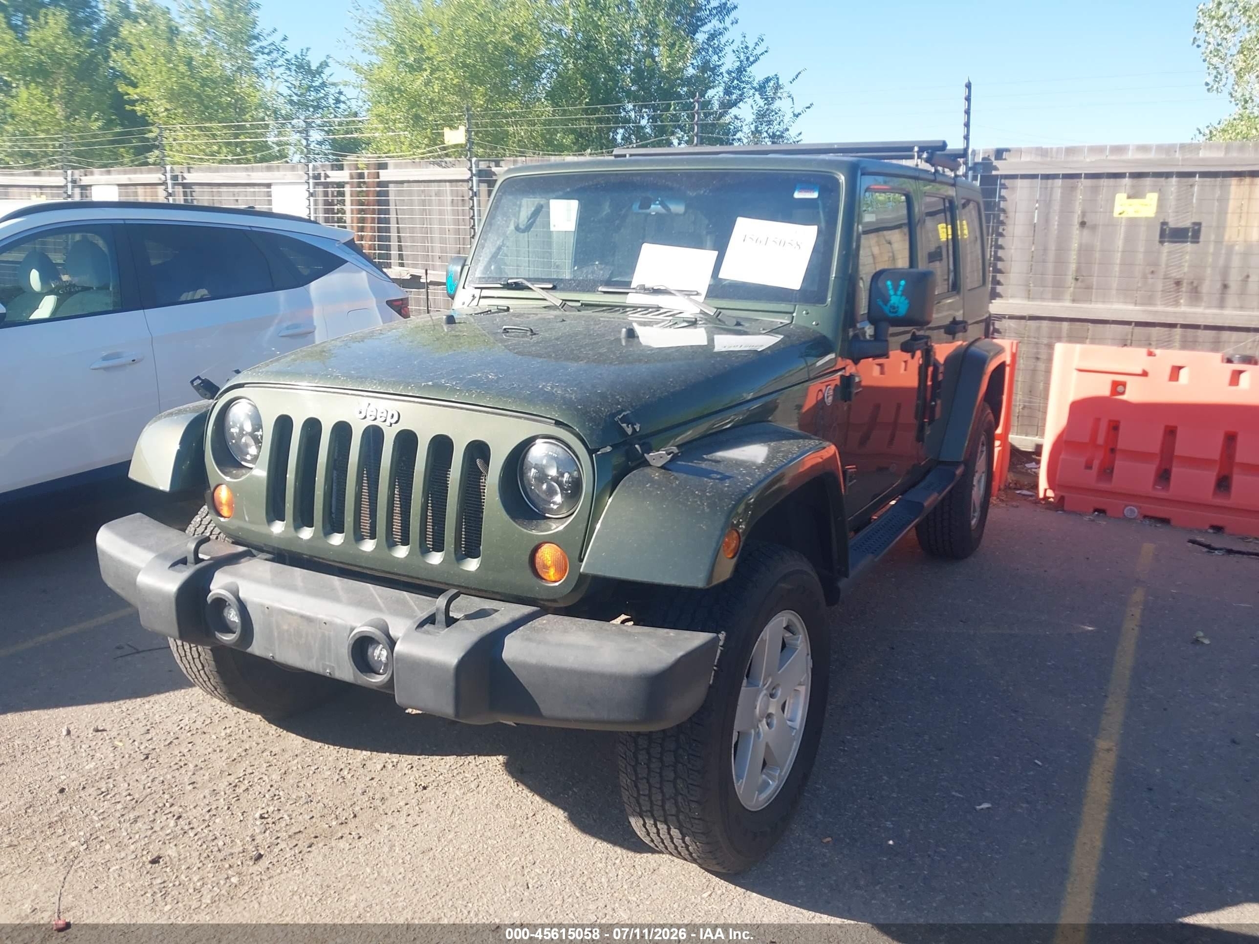 2008 Jeep Wrangler Unlimited Sahara Зеленый vin: 1J4GA591X8L505505