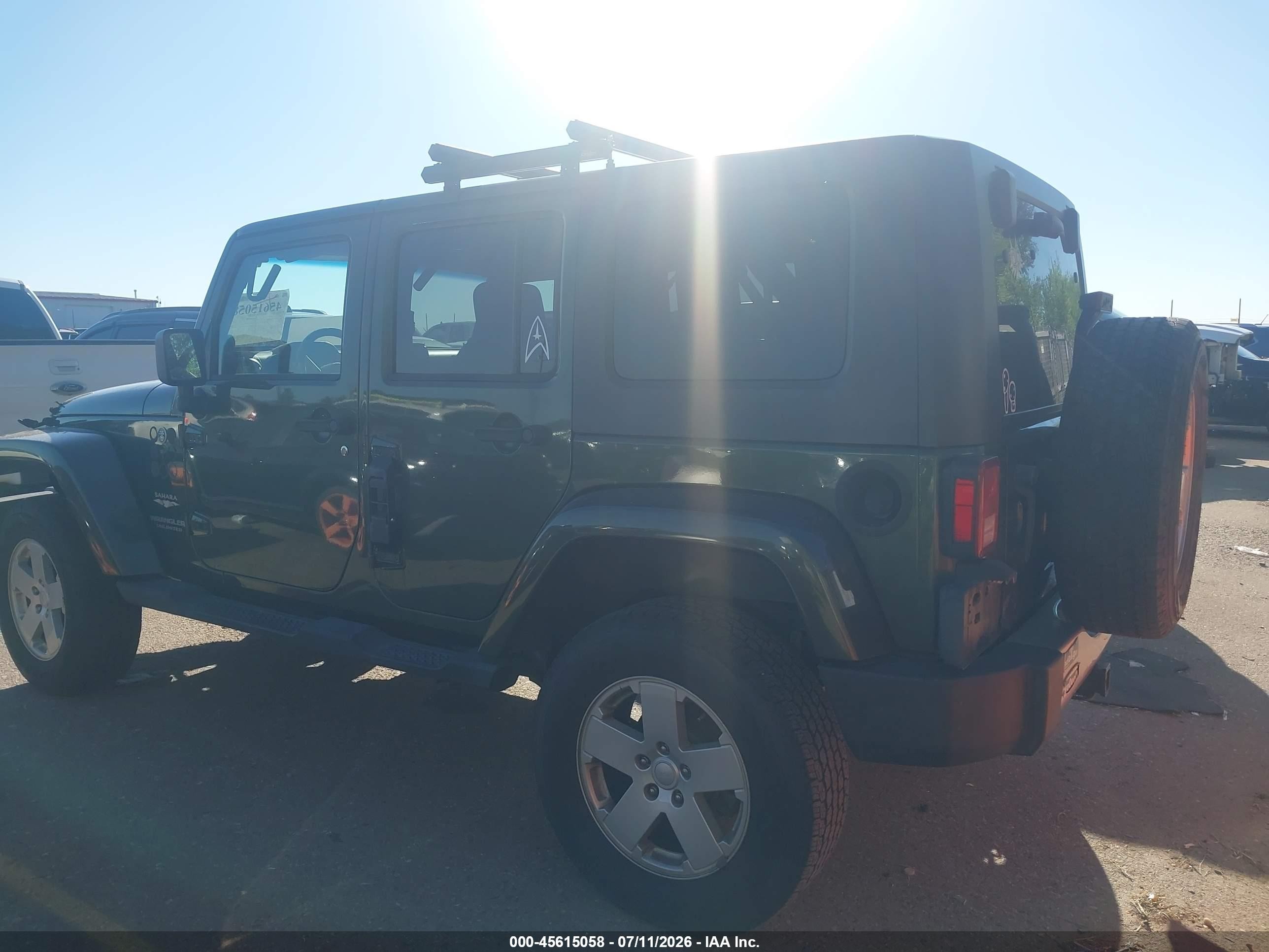 2008 Jeep Wrangler Unlimited Sahara Зеленый vin: 1J4GA591X8L505505