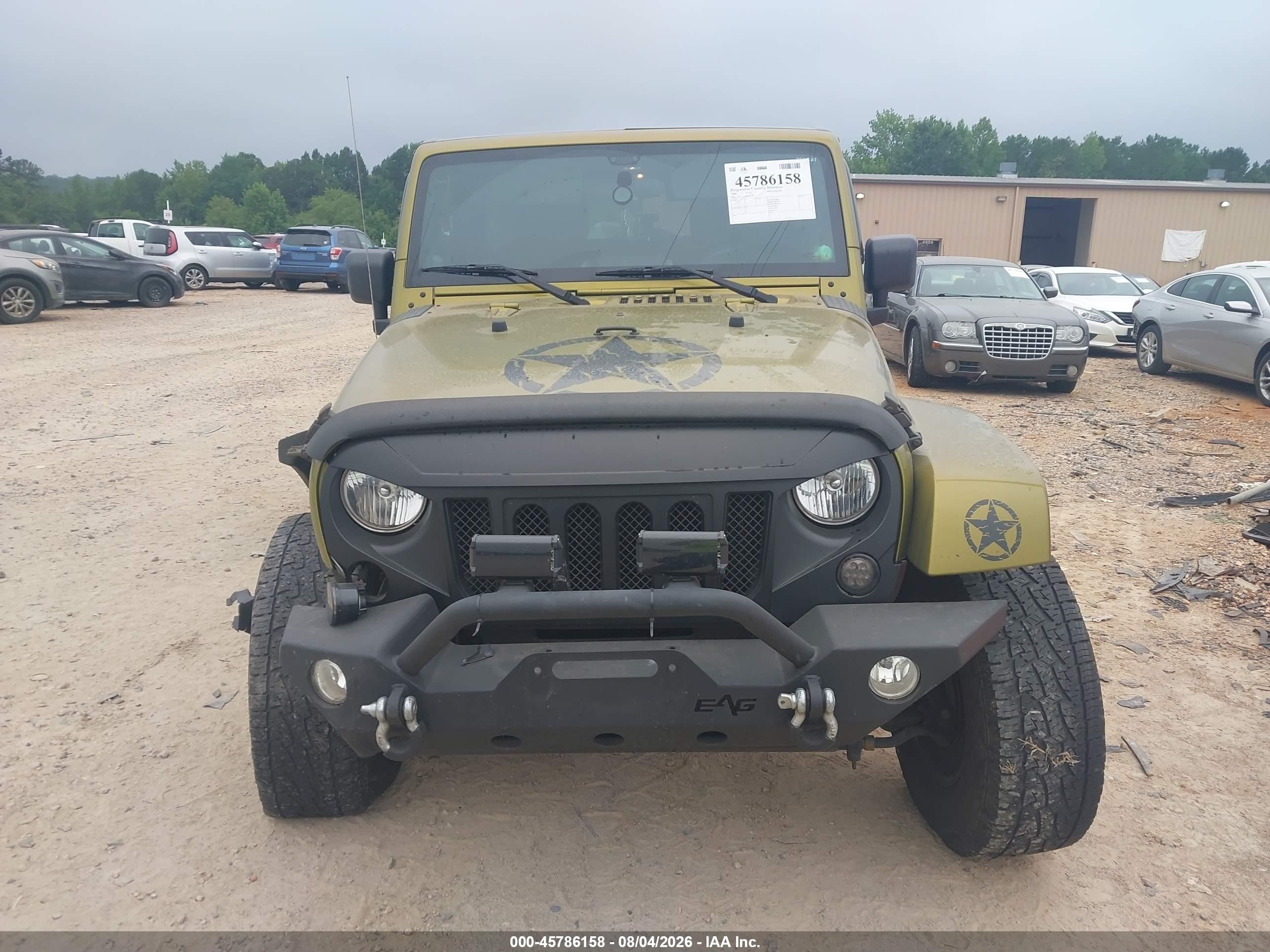 2008 Jeep Wrangler Unlimited Sahara Green vin: 1J4GA591X8L623599