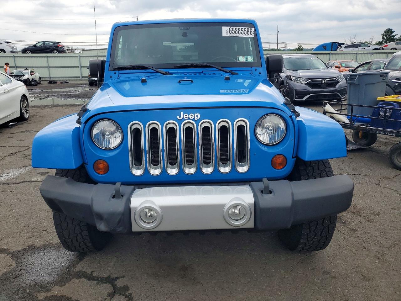2011 Jeep Wrangler Sahara Blue vin: 1J4GA5D17BL571198