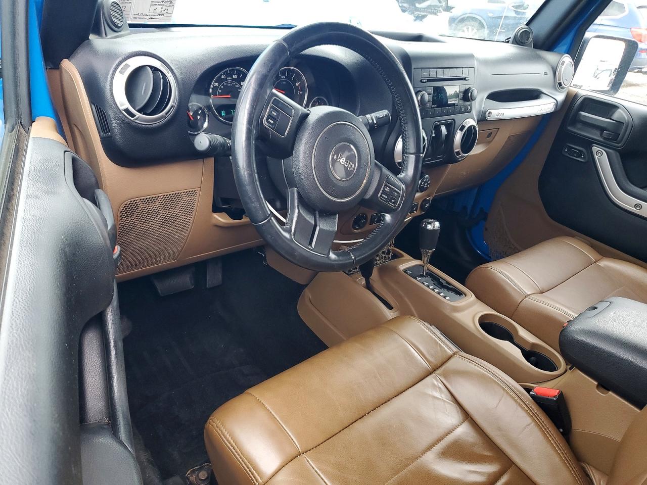 2011 Jeep Wrangler Sahara Blue vin: 1J4GA5D17BL571198