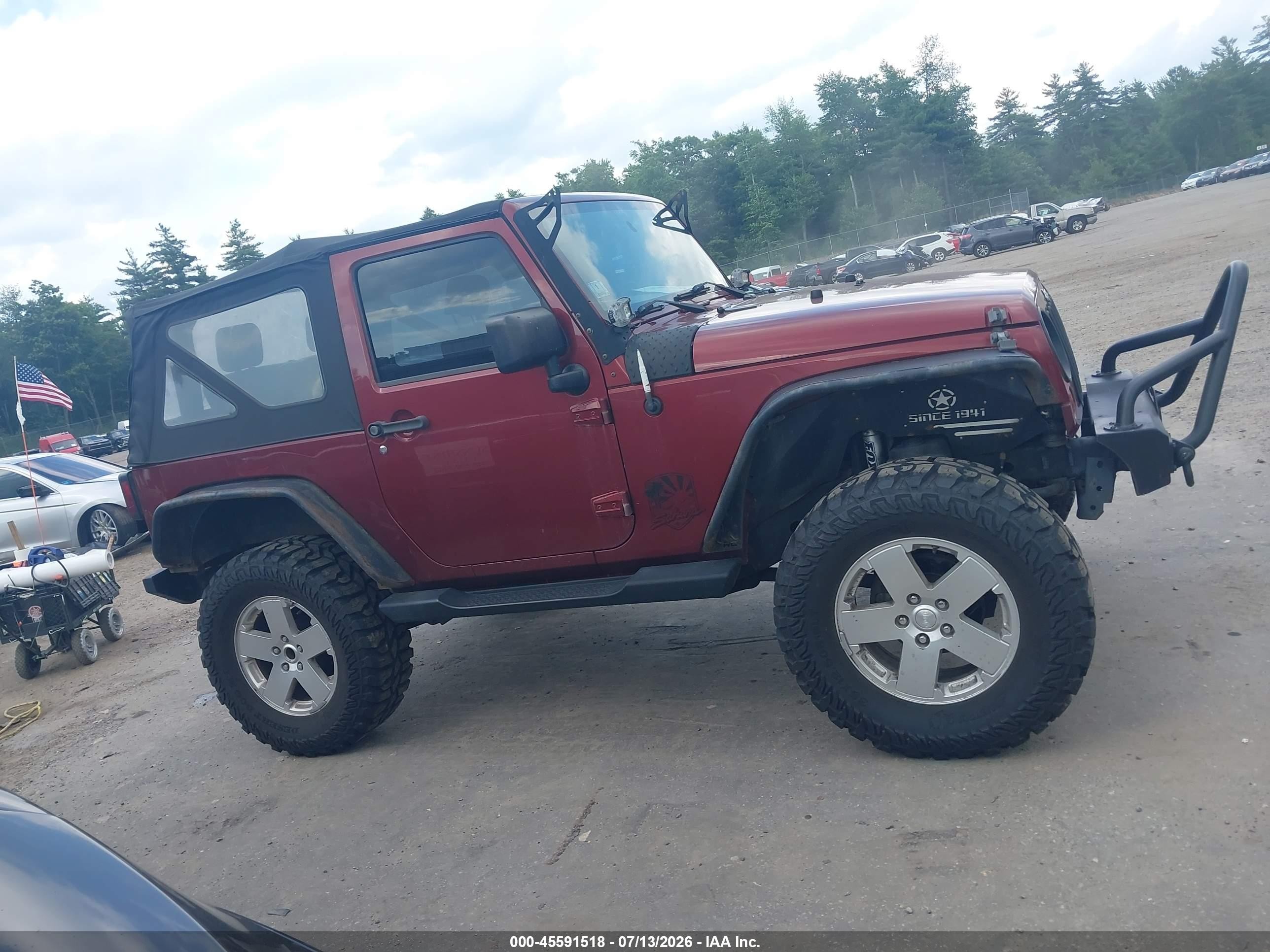 2010 Jeep Wrangler Sahara Red vin: 1J4GA5D19AL140537
