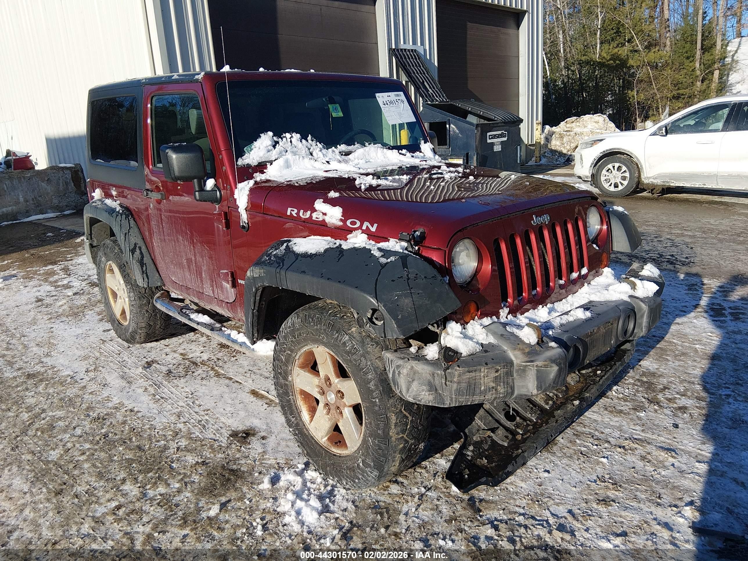 2009 Jeep Wrangler Rubicon Maroon vin: 1J4GA64139L727270