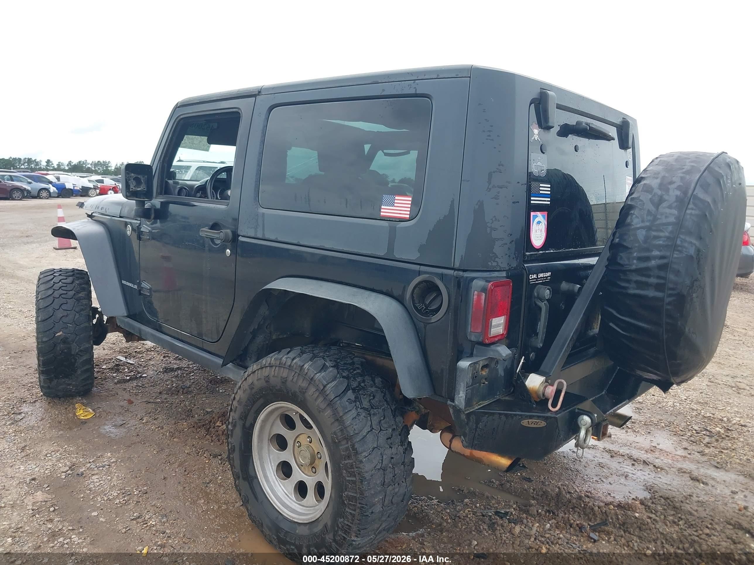 2007 Jeep Wrangler Rubicon Black vin: 1J4GA64147L104141