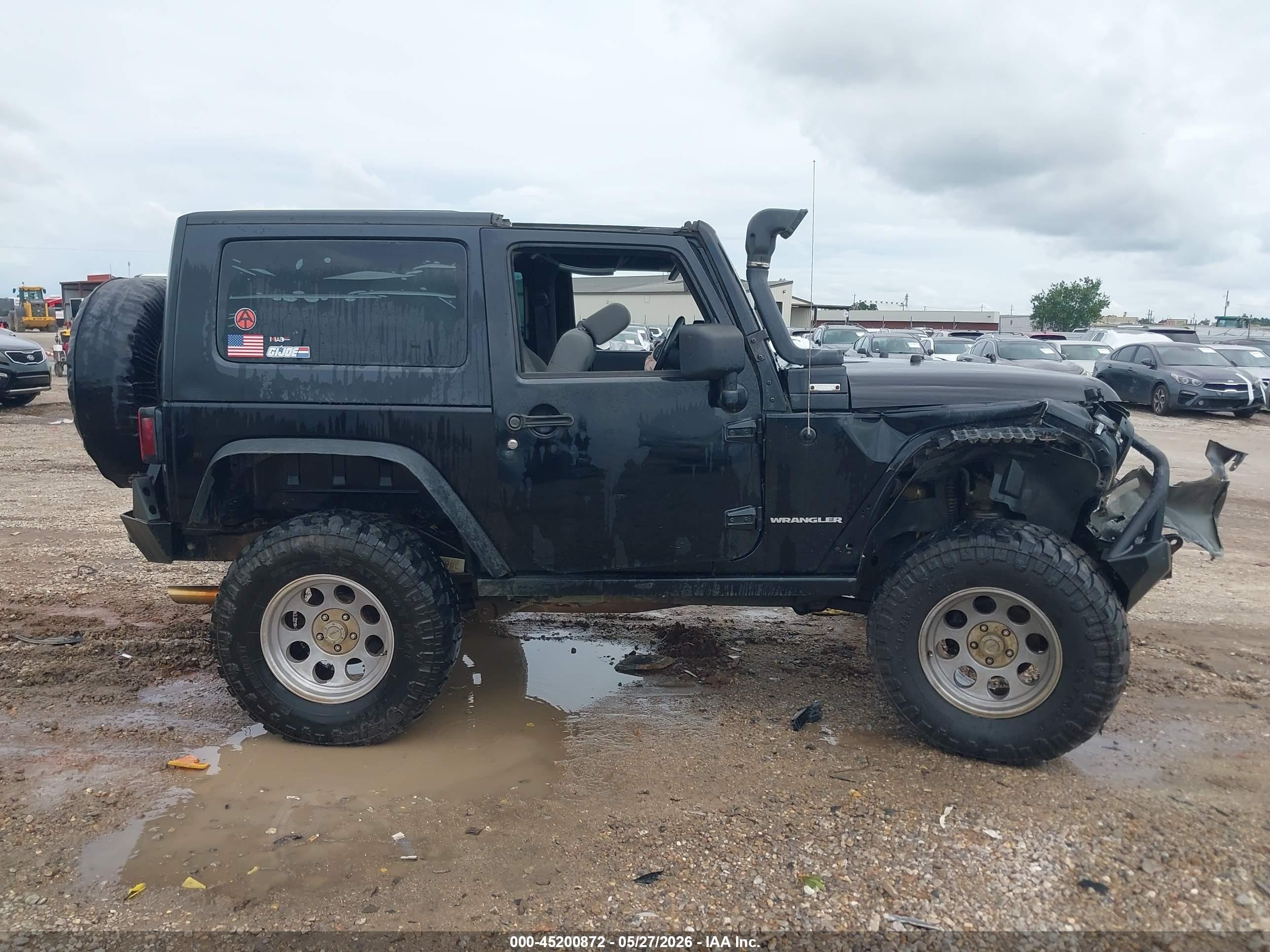 2007 Jeep Wrangler Rubicon Black vin: 1J4GA64147L104141