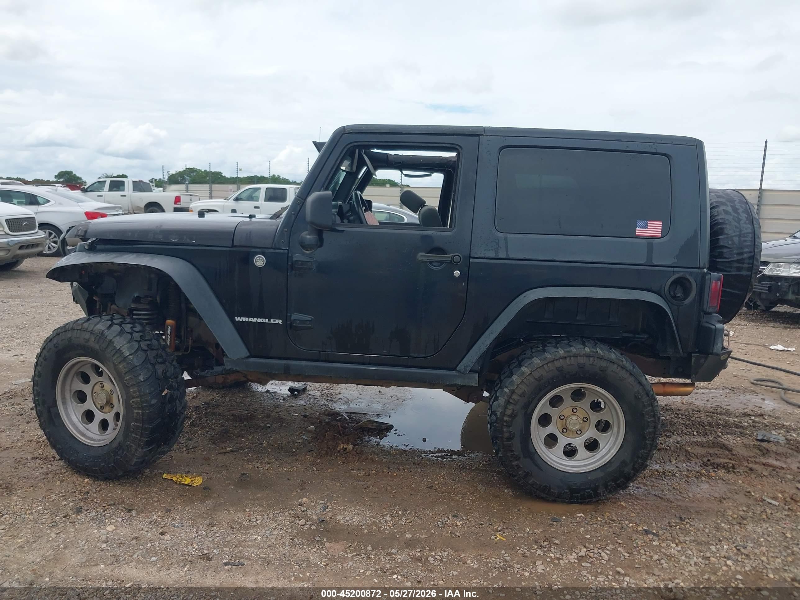 2007 Jeep Wrangler Rubicon Black vin: 1J4GA64147L104141