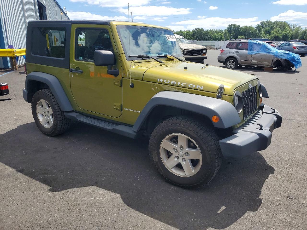 2007 Jeep Wrangler Rubicon Зеленый vin: 1J4GA64147L108237