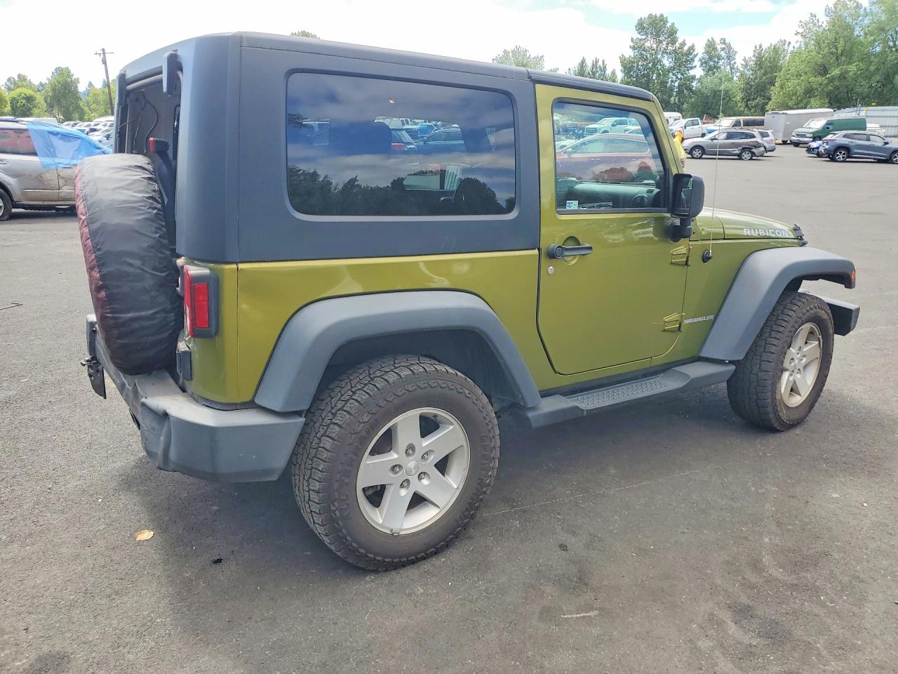 2007 Jeep Wrangler Rubicon Зеленый vin: 1J4GA64147L108237