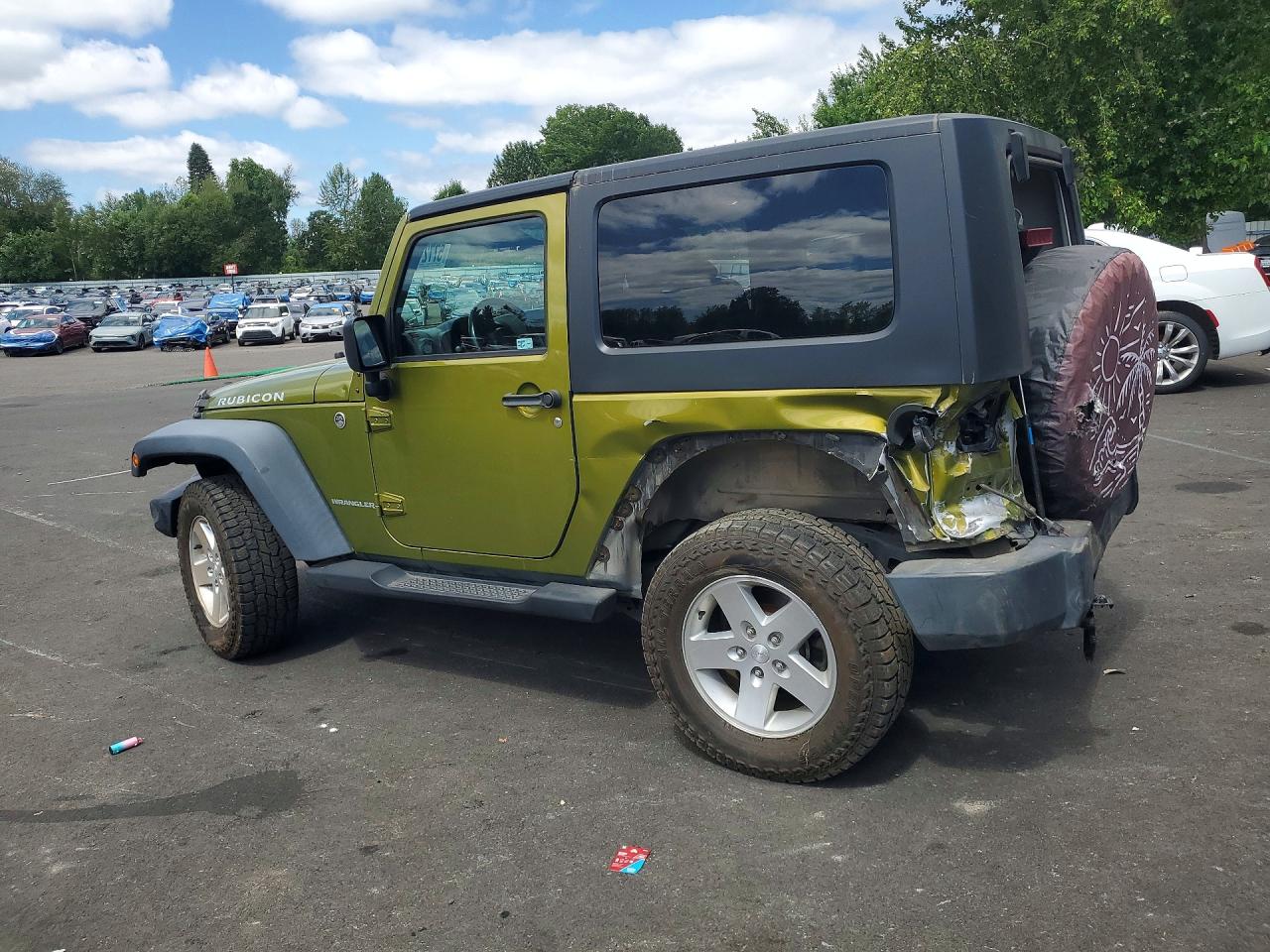 2007 Jeep Wrangler Rubicon Зеленый vin: 1J4GA64147L108237