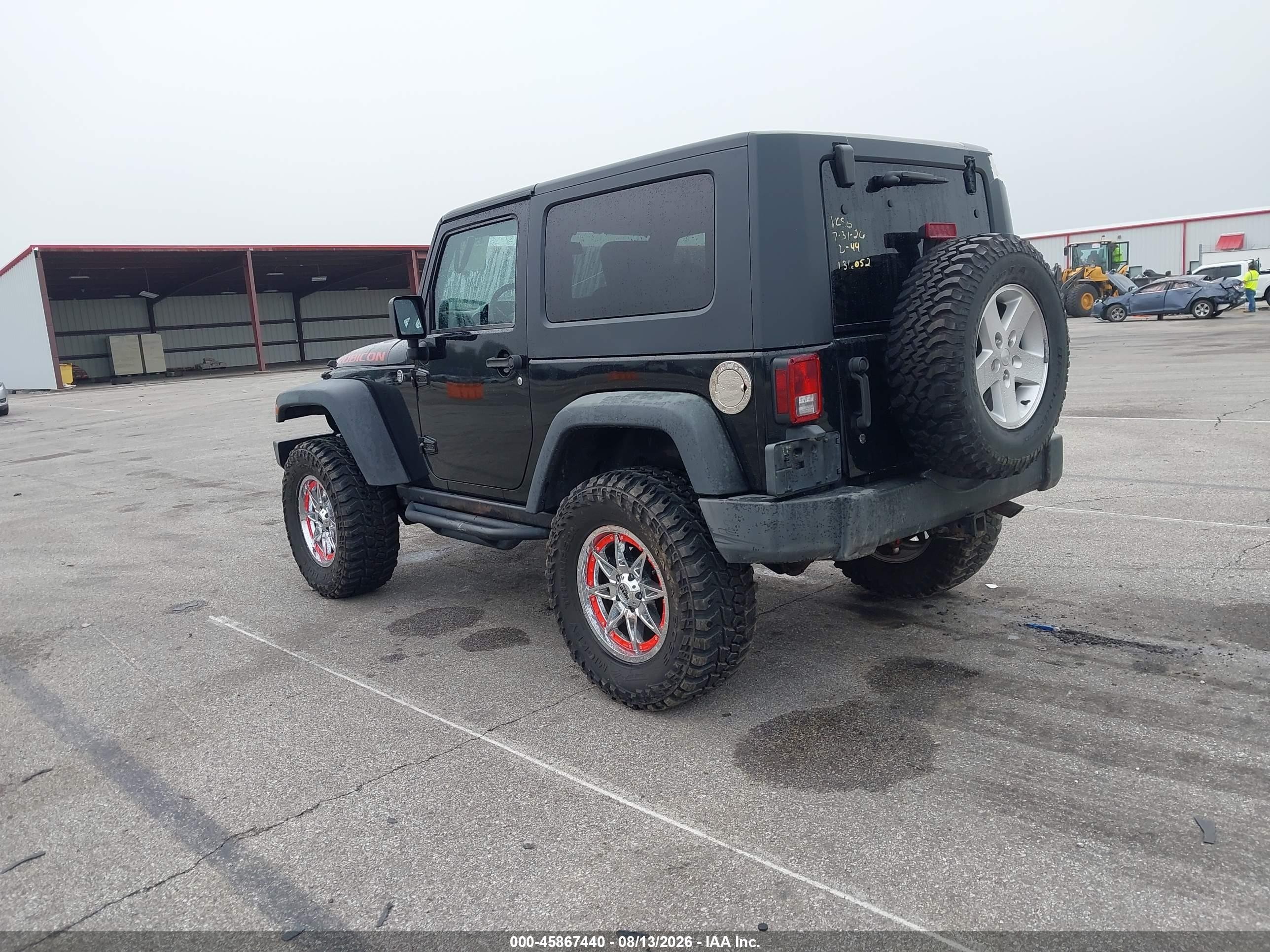 2007 Jeep Wrangler Rubicon Black vin: 1J4GA64197L194712