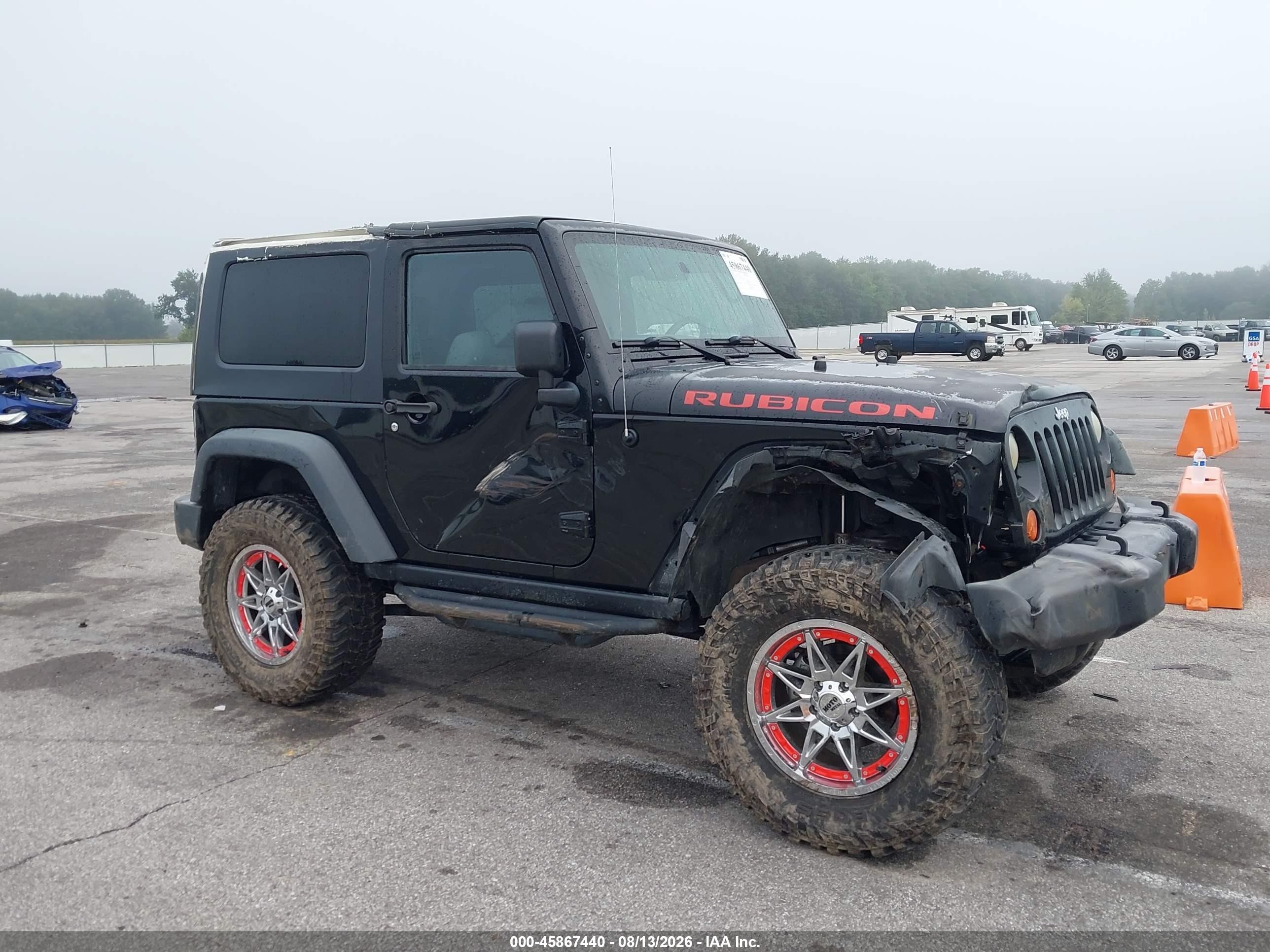 2007 Jeep Wrangler Rubicon Black vin: 1J4GA64197L194712
