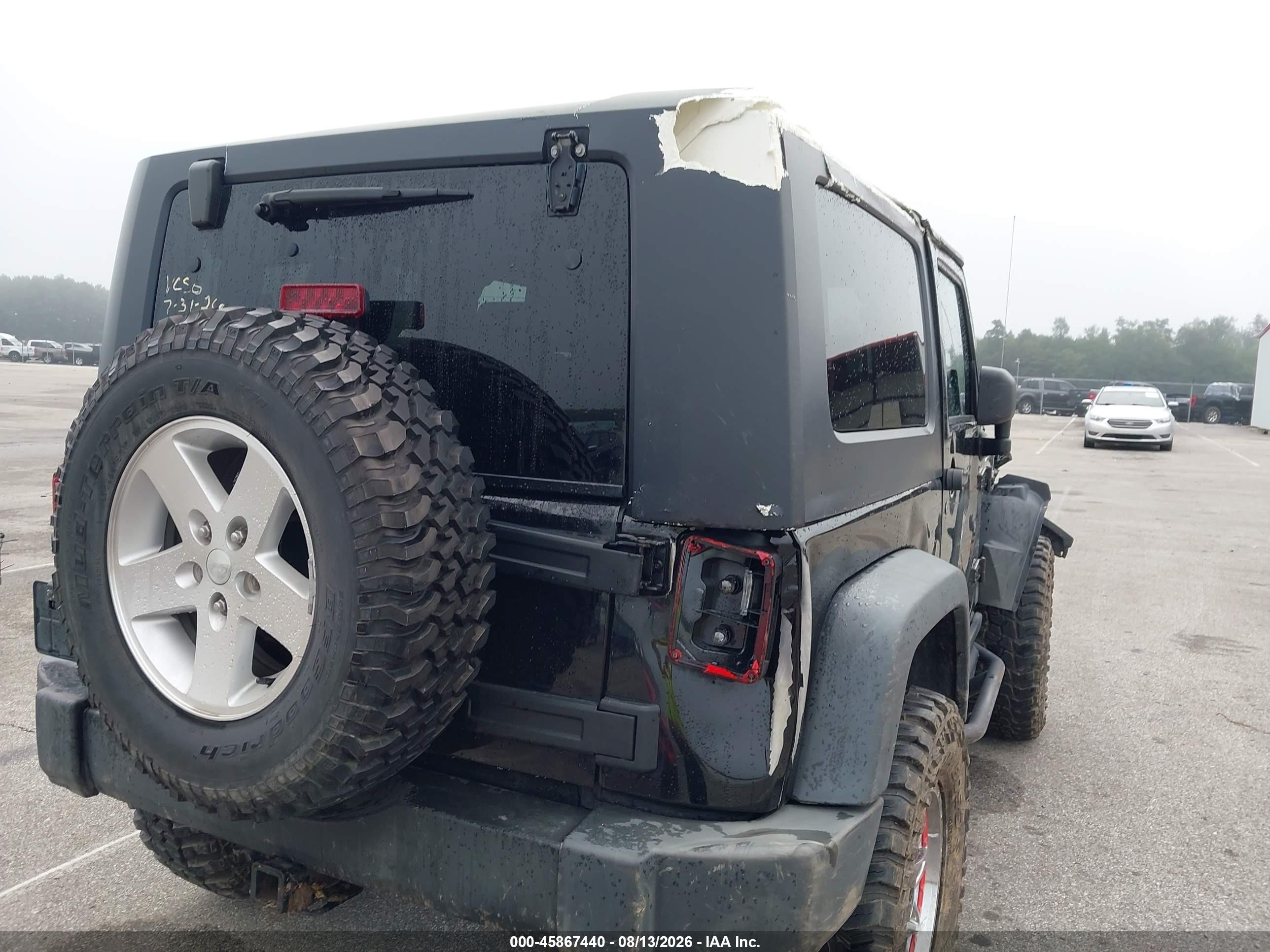 2007 Jeep Wrangler Rubicon Black vin: 1J4GA64197L194712