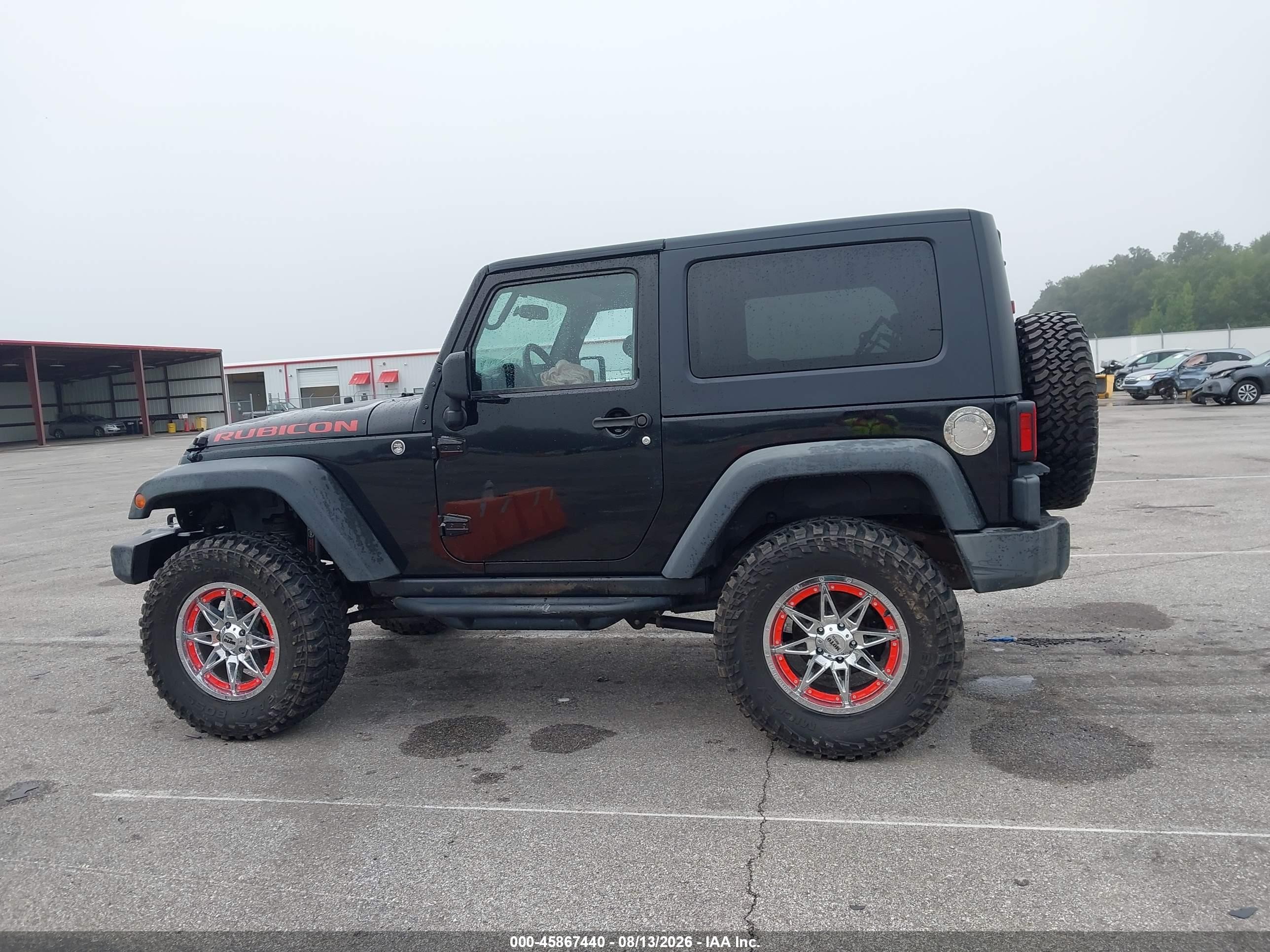 2007 Jeep Wrangler Rubicon Black vin: 1J4GA64197L194712