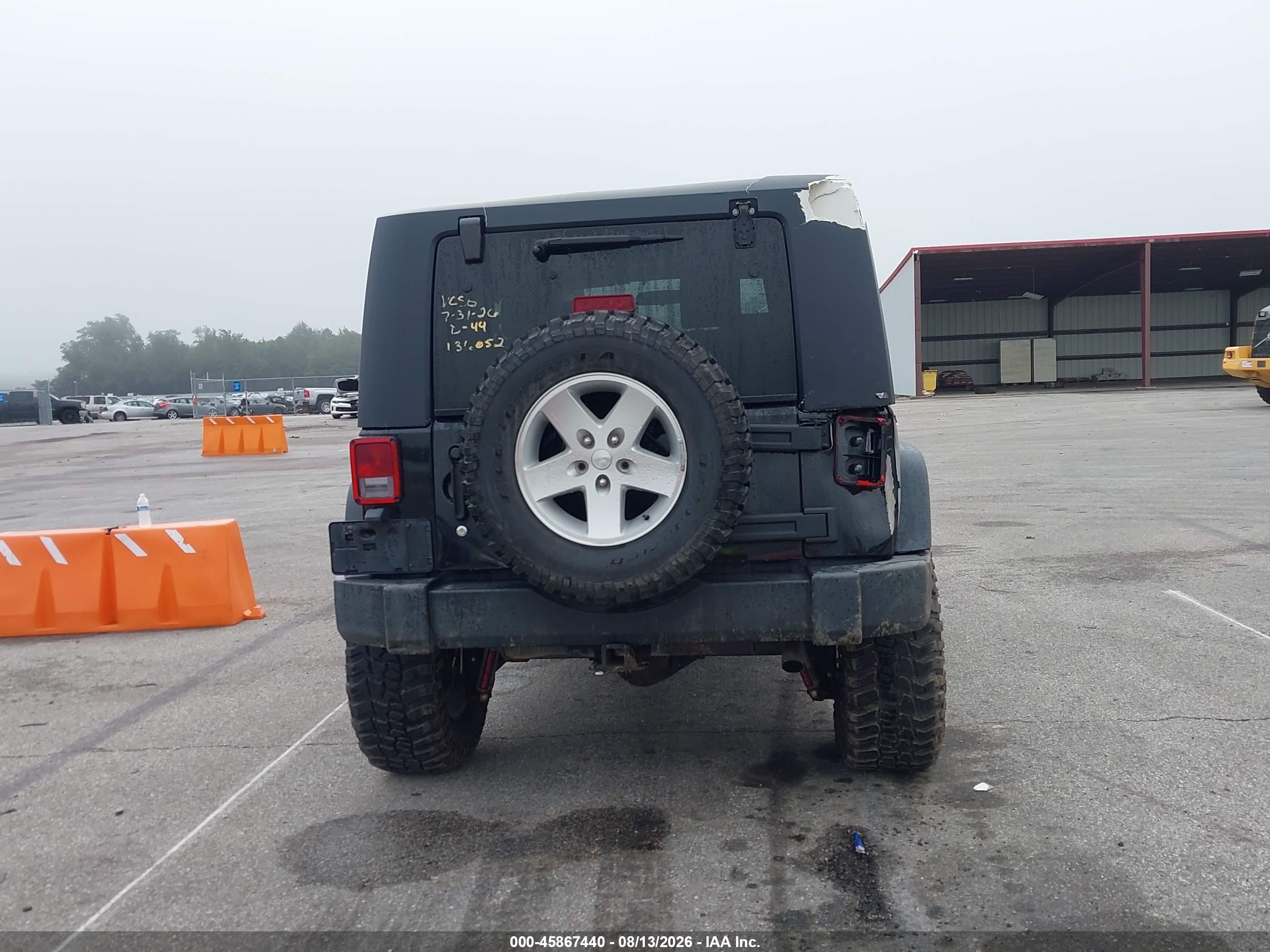 2007 Jeep Wrangler Rubicon Black vin: 1J4GA64197L194712