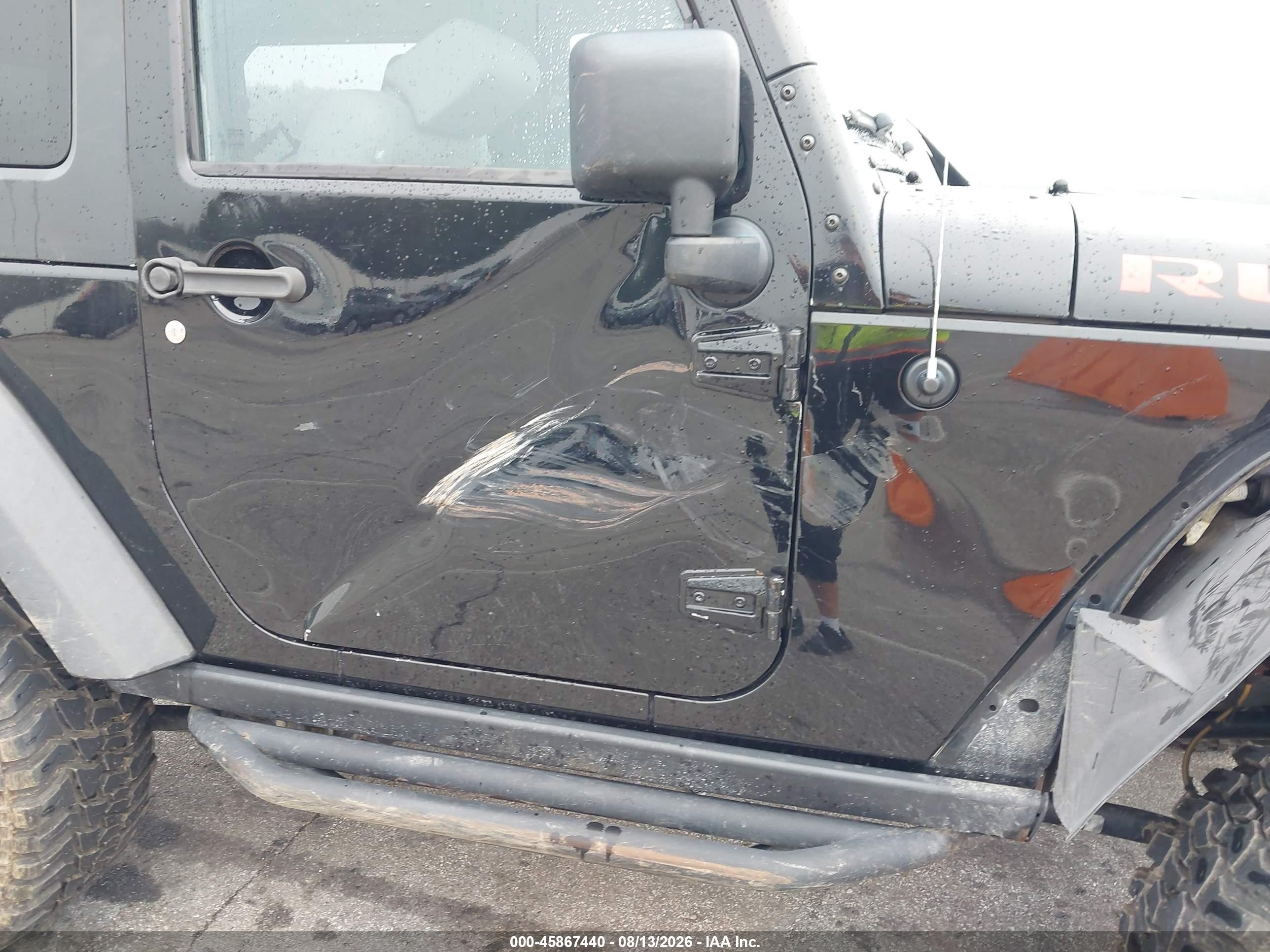 2007 Jeep Wrangler Rubicon Black vin: 1J4GA64197L194712