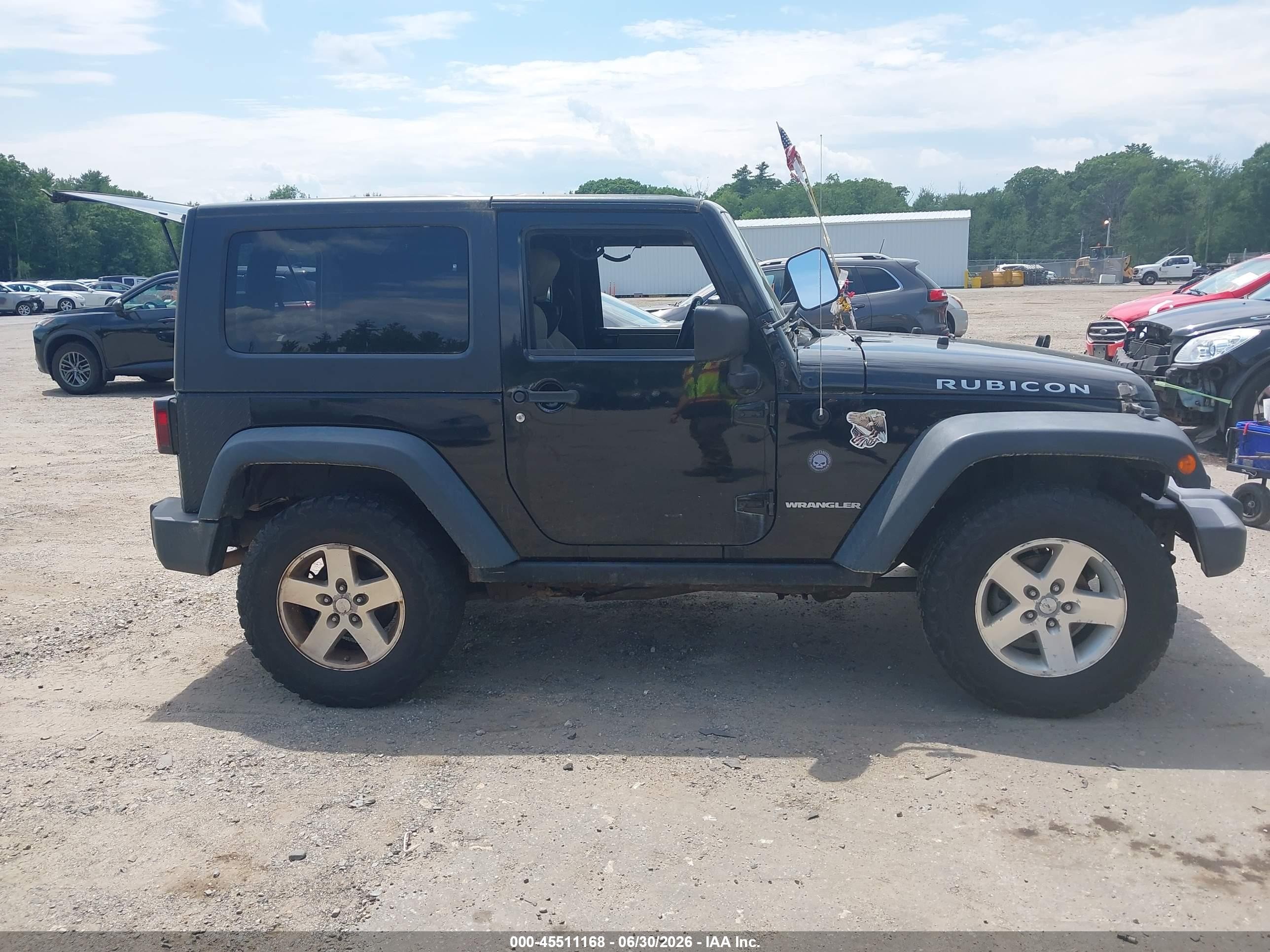 2008 Jeep Wrangler Rubicon Black vin: 1J4GA641X8L532815