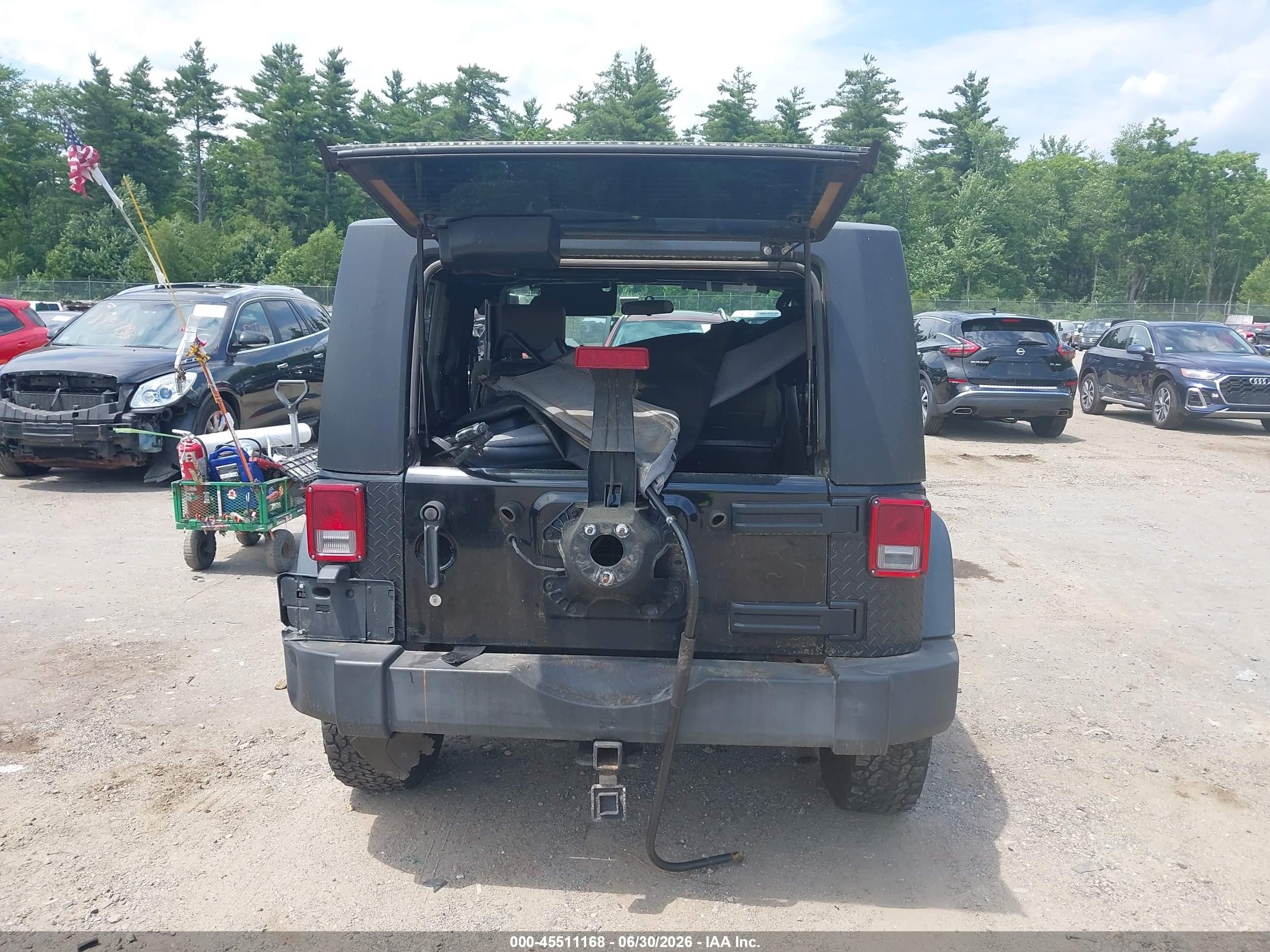 2008 Jeep Wrangler Rubicon Black vin: 1J4GA641X8L532815
