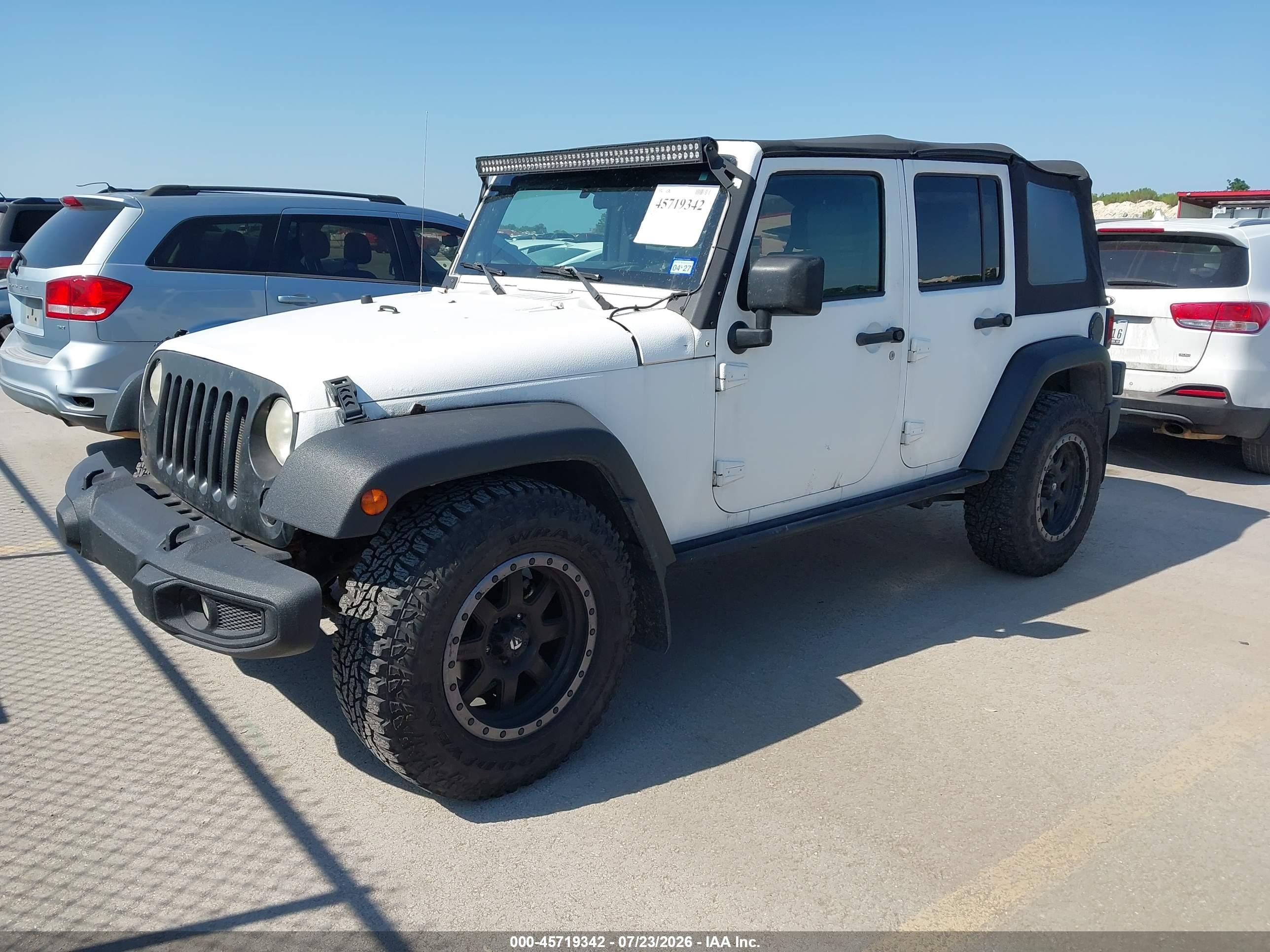 2008 Jeep Wrangler Unlimited Rubicon White vin: 1J4GA69108L591364