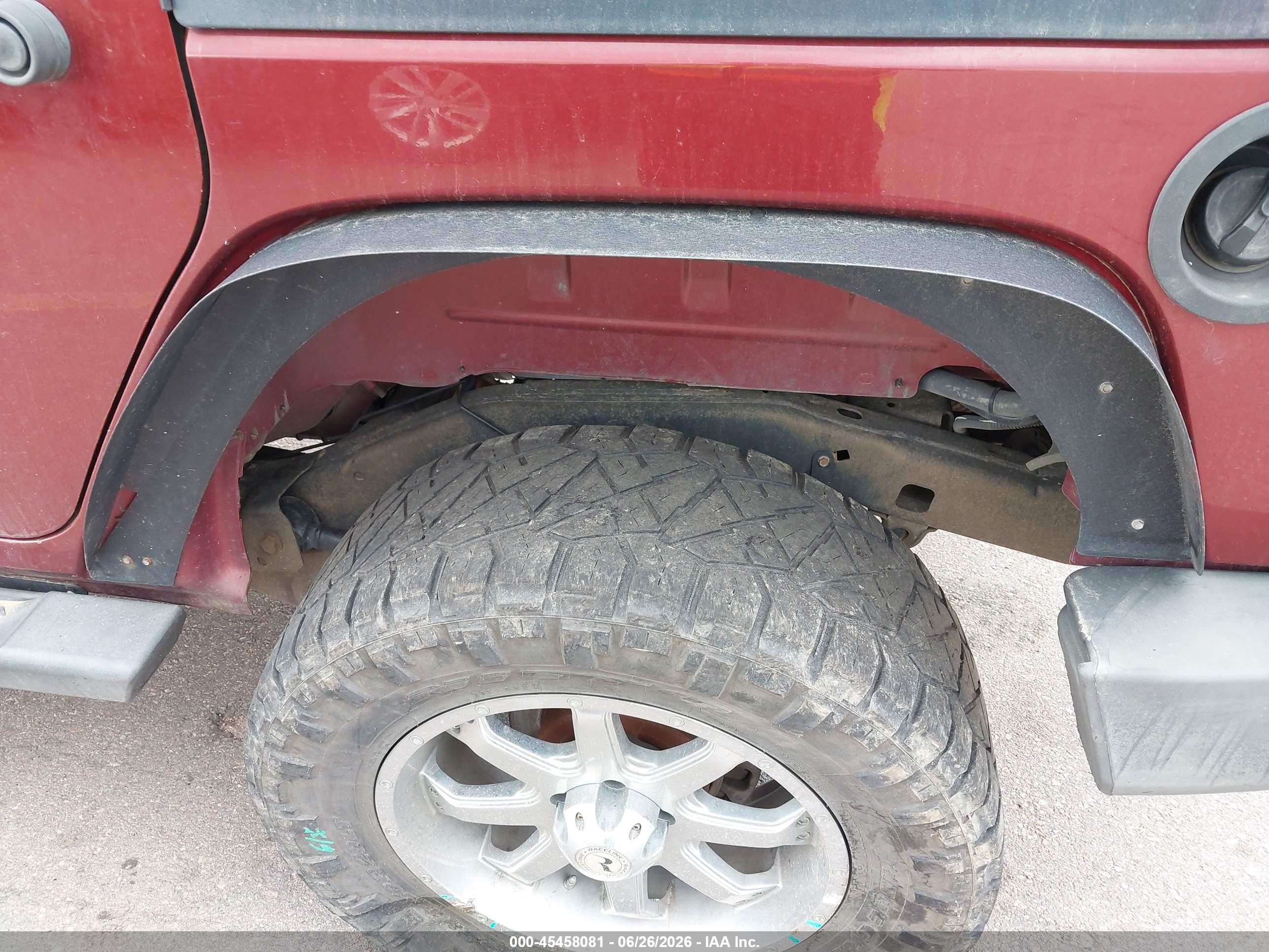 2009 Jeep Wrangler Unlimited Rubicon Red vin: 1J4GA69119L776735