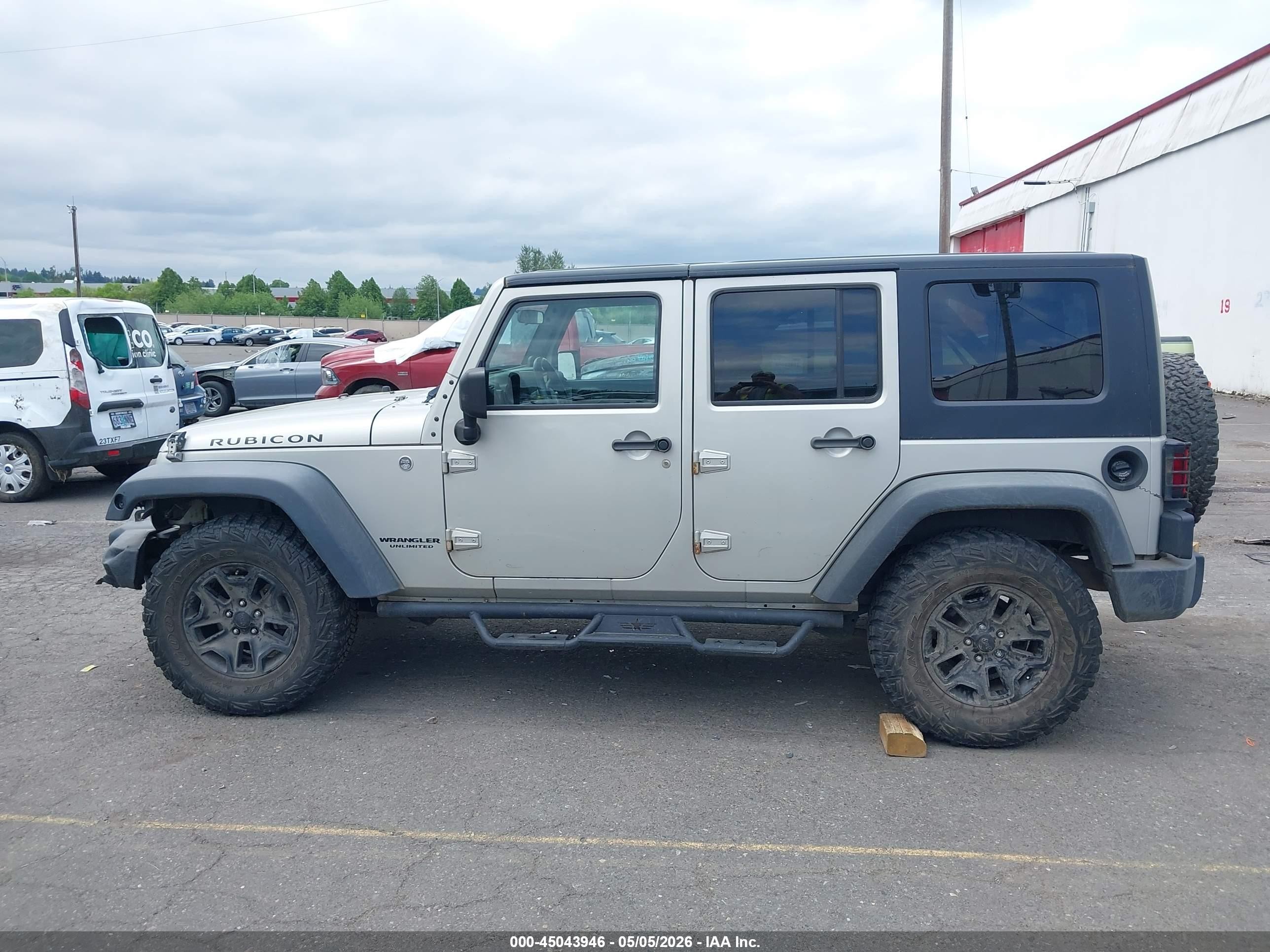 2007 Jeep Wrangler Unlimited Rubicon Silver vin: 1J4GA69127L154304