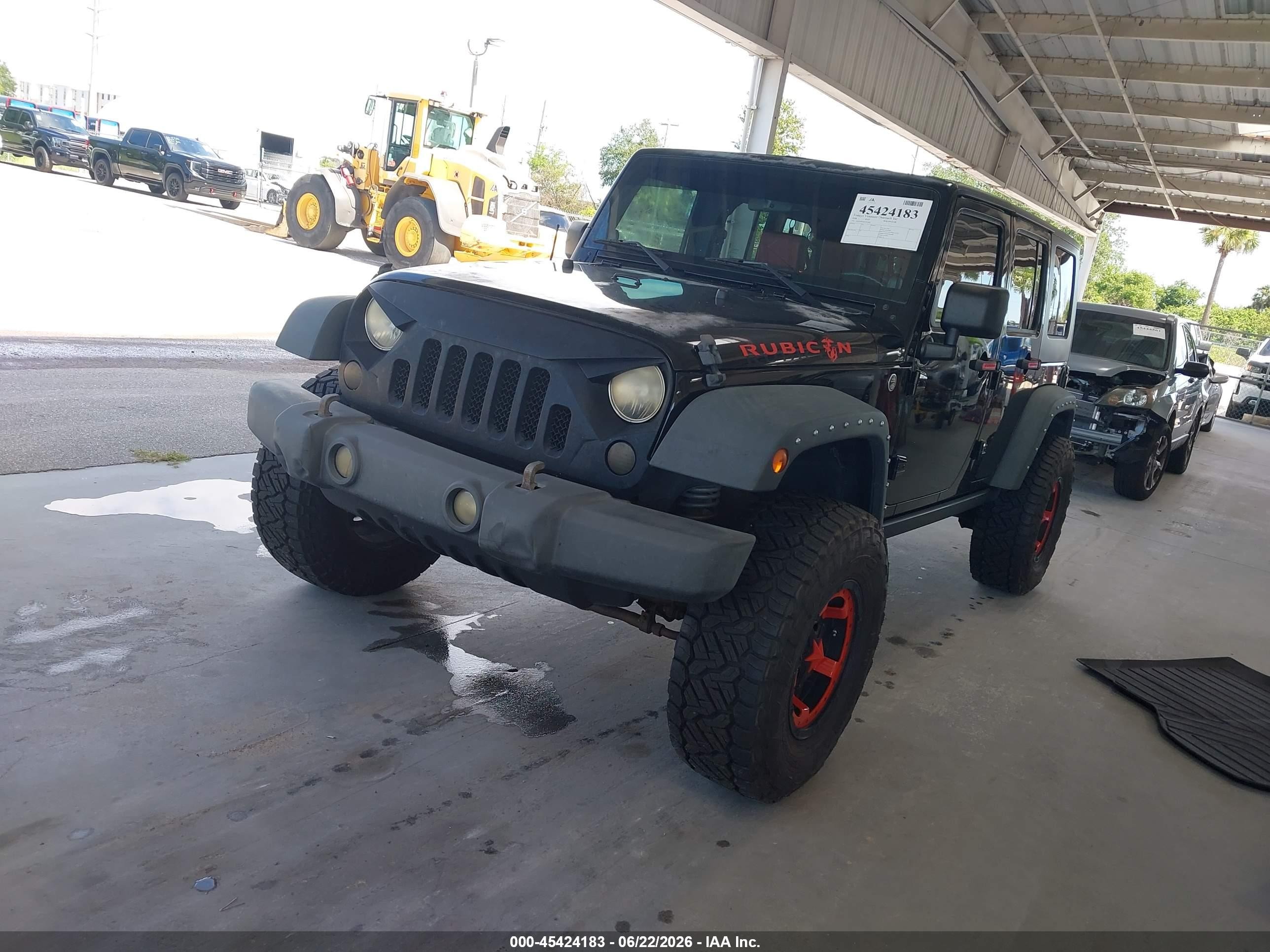 2008 Jeep Wrangler Unlimited Rubicon Black vin: 1J4GA69138L631808