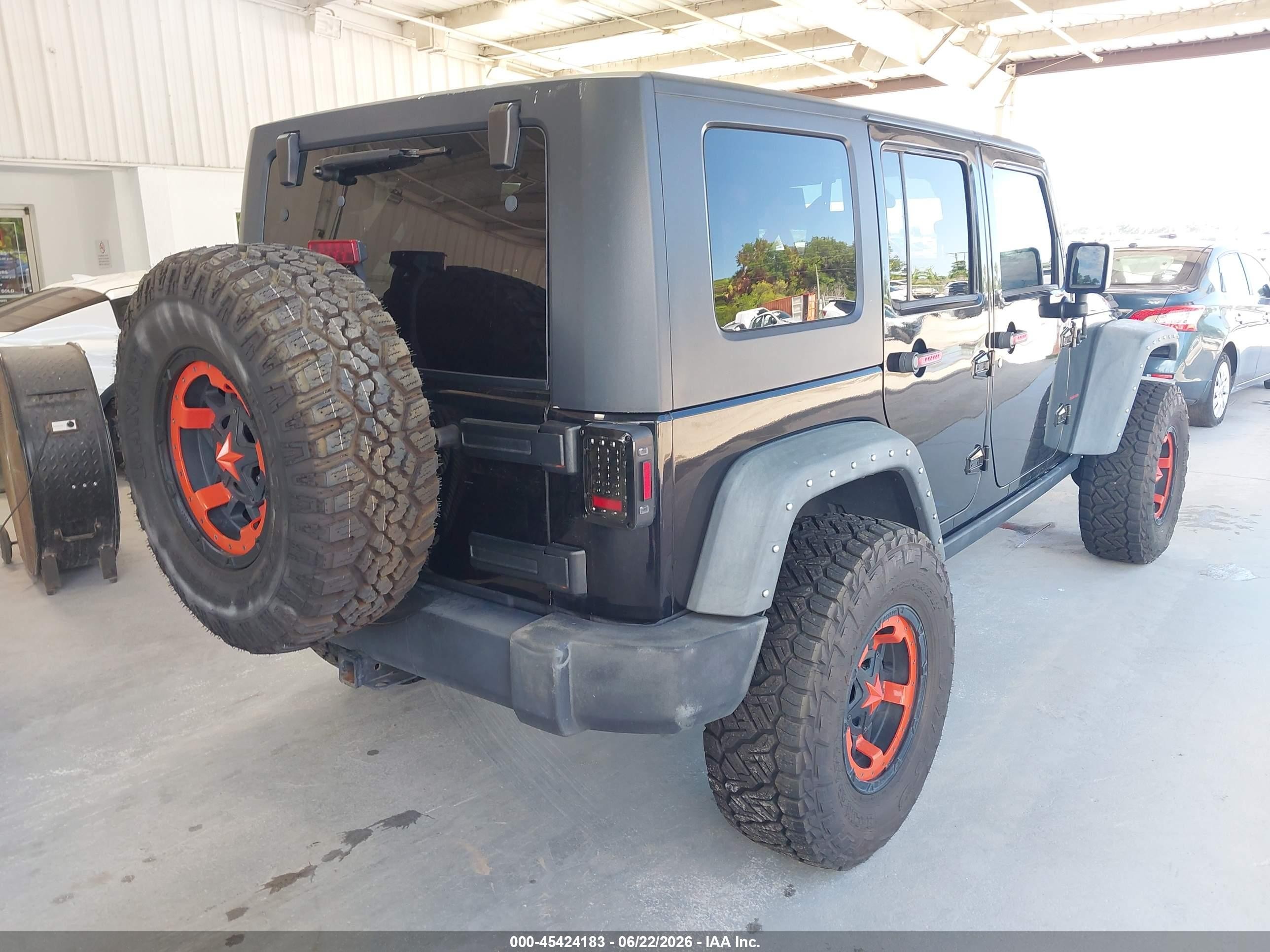2008 Jeep Wrangler Unlimited Rubicon Black vin: 1J4GA69138L631808
