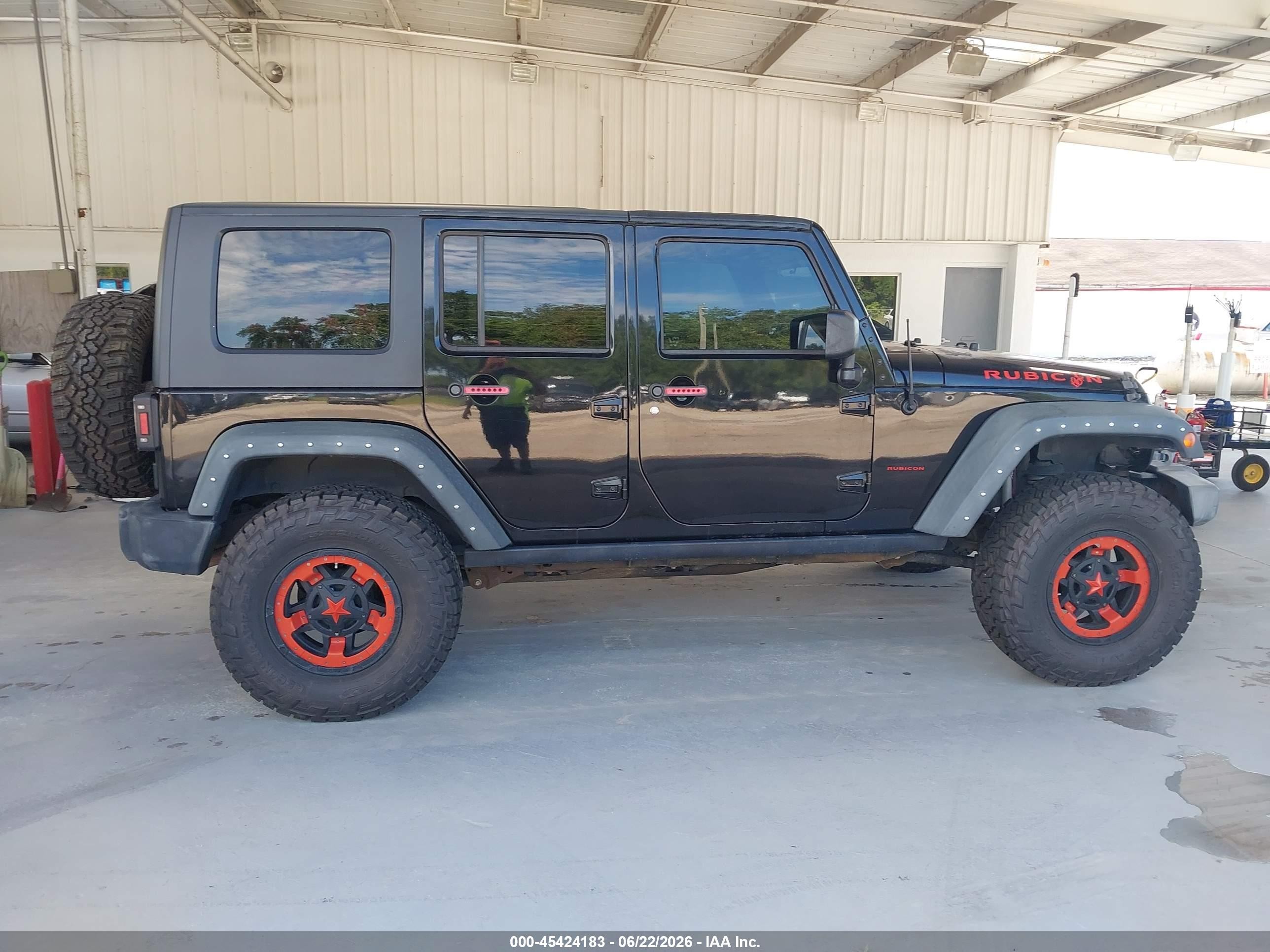 2008 Jeep Wrangler Unlimited Rubicon Black vin: 1J4GA69138L631808