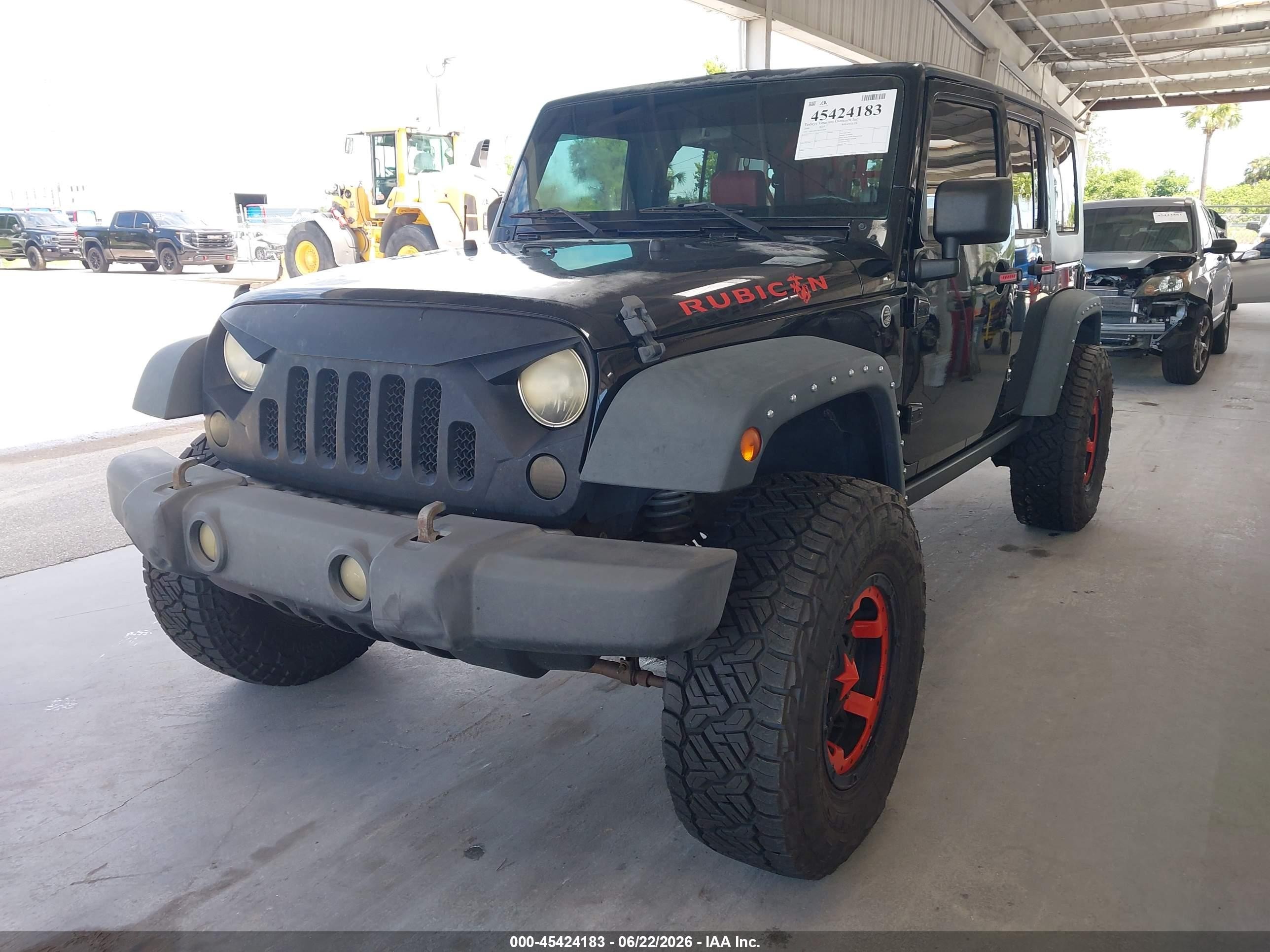 2008 Jeep Wrangler Unlimited Rubicon Black vin: 1J4GA69138L631808