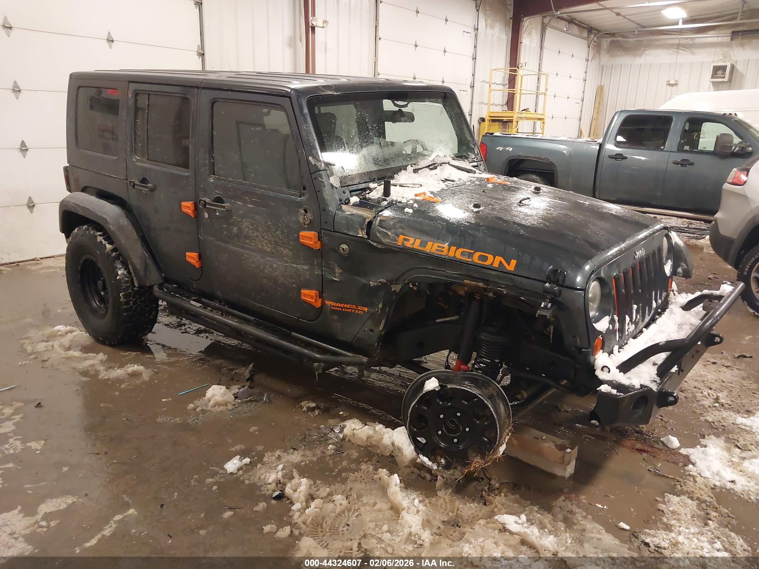 2008 Jeep Wrangler Unlimited Rubicon Gray vin: 1J4GA69148L593148