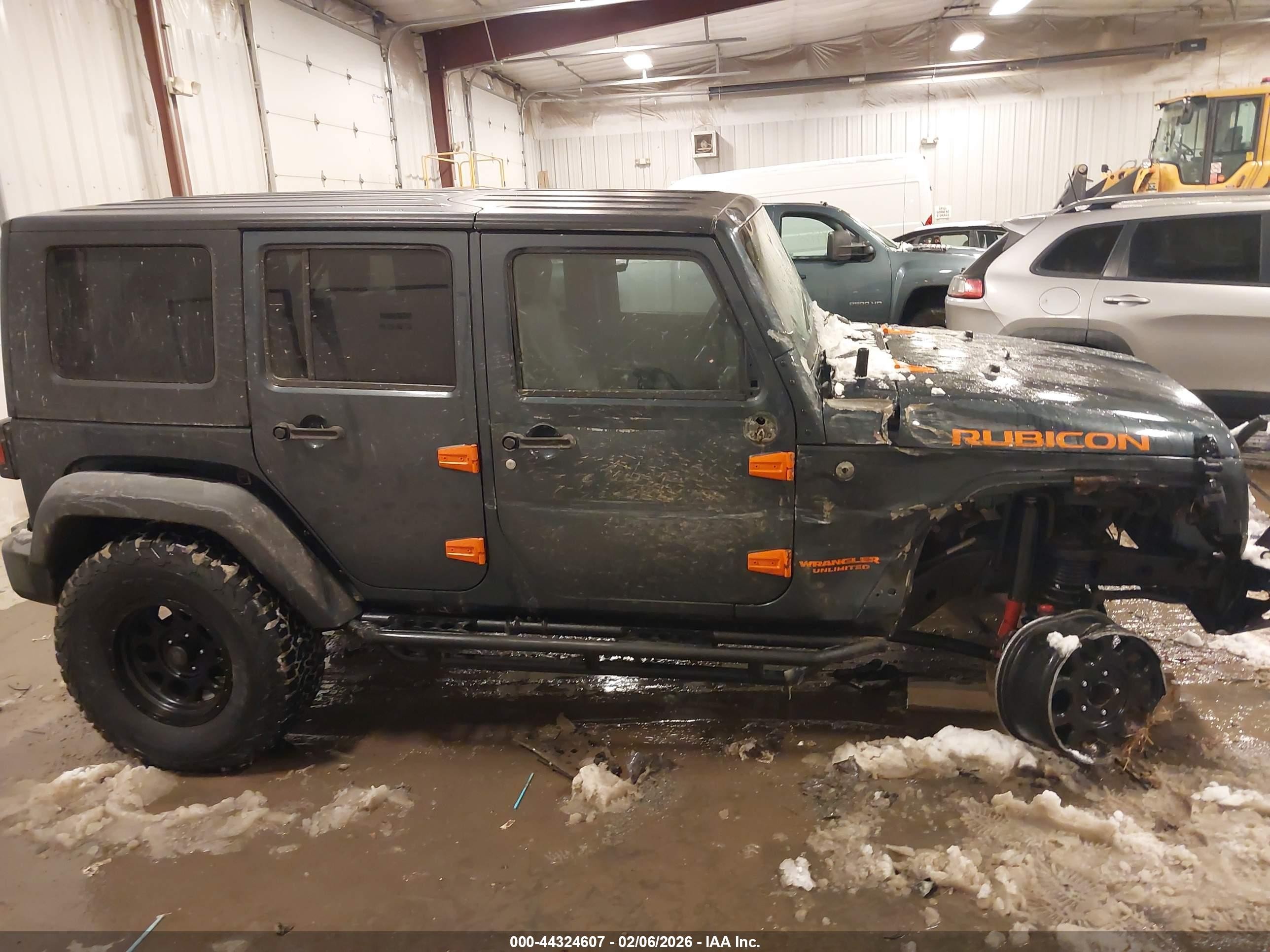 2008 Jeep Wrangler Unlimited Rubicon Gray vin: 1J4GA69148L593148