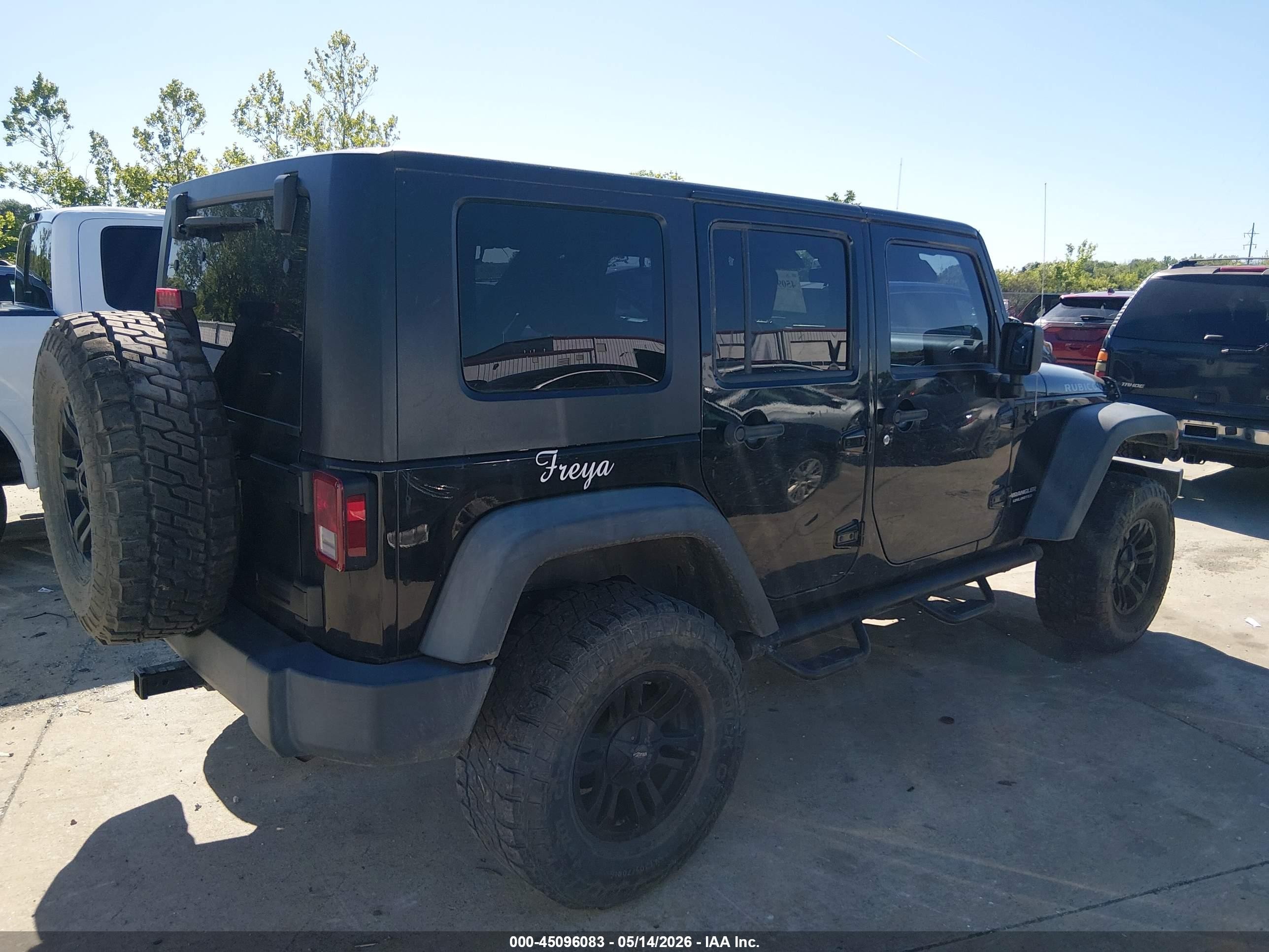 2008 Jeep Wrangler Unlimited Rubicon Черный vin: 1J4GA69168L545697