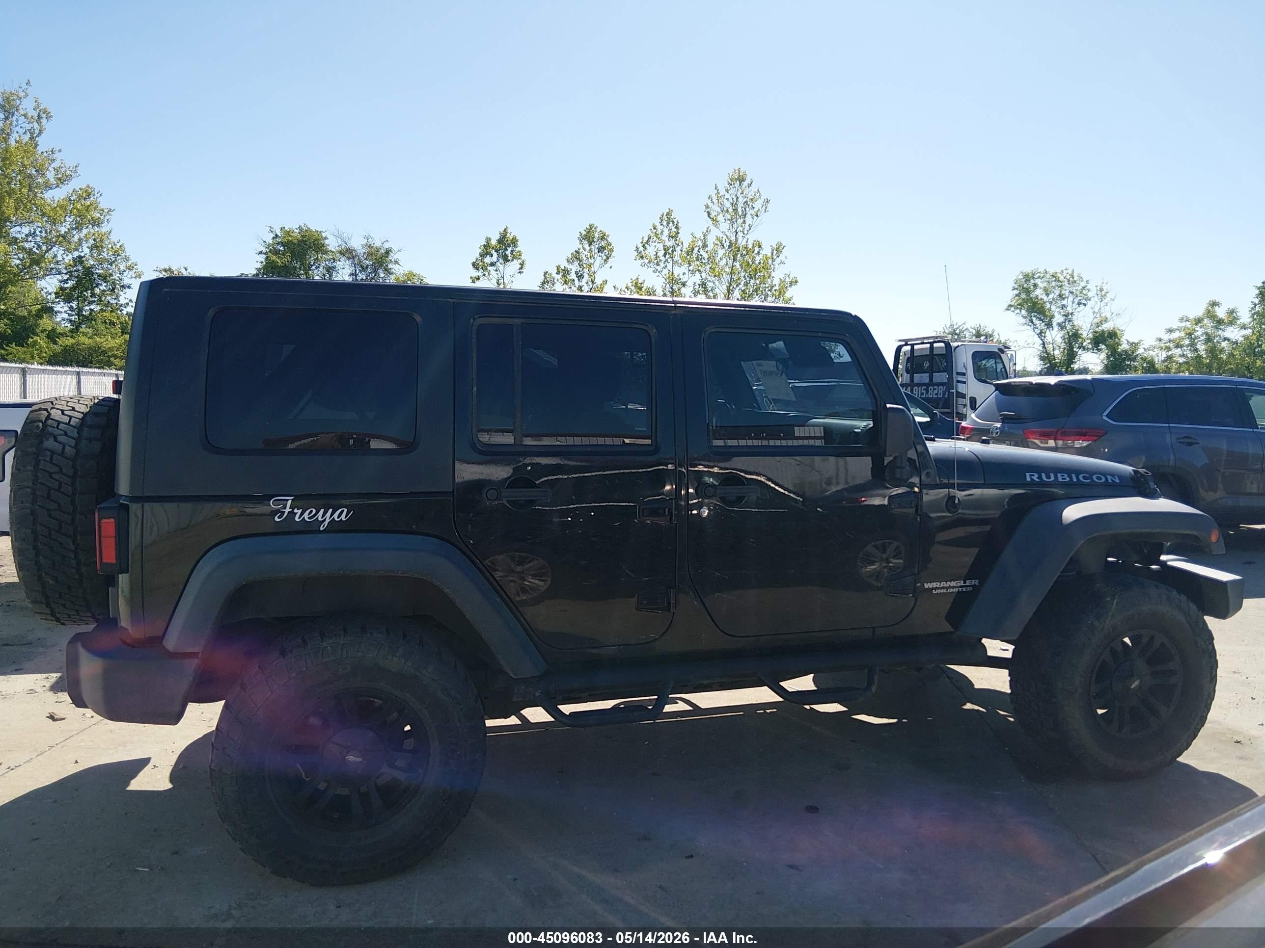 2008 Jeep Wrangler Unlimited Rubicon Черный vin: 1J4GA69168L545697